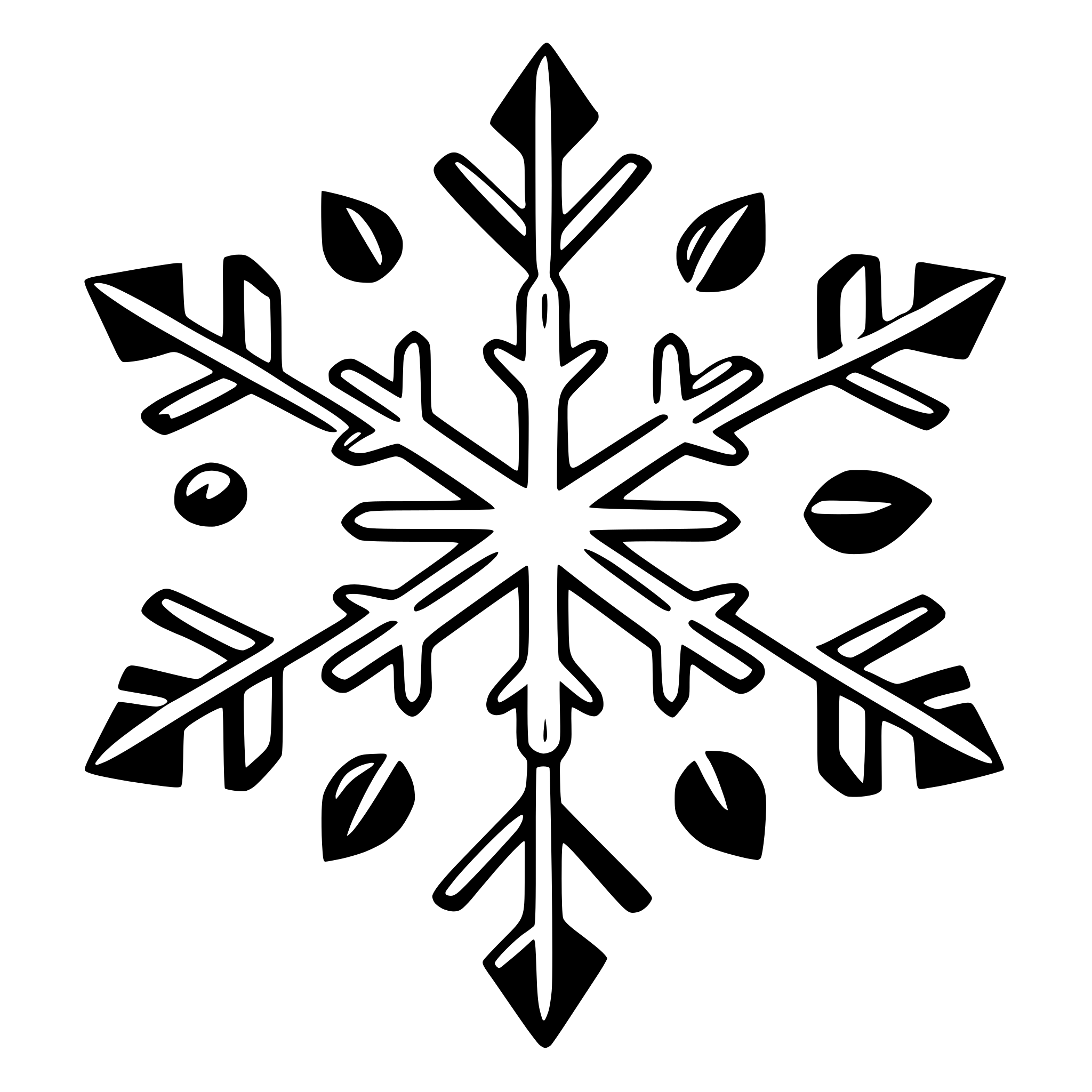 AI-generated SVG of a snowflake