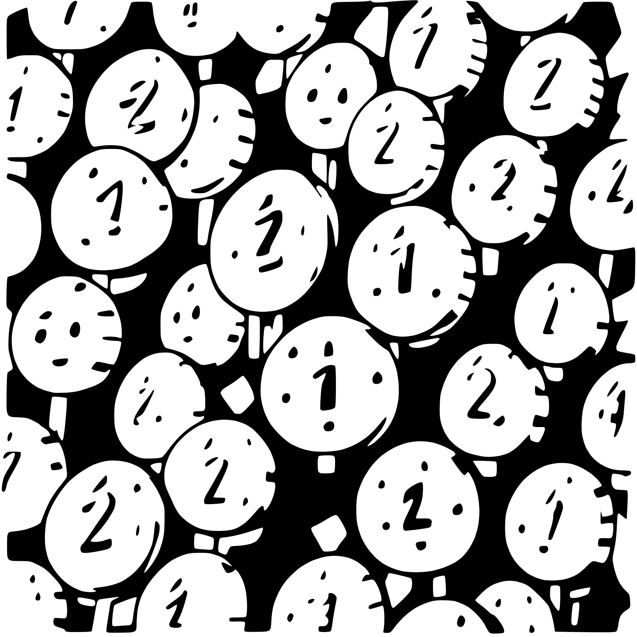 AI-generated SVG of 'many many golden zeros'