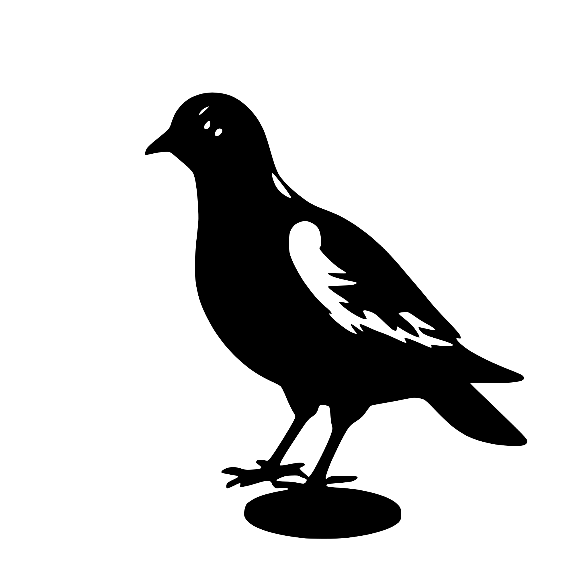 AI-generated SVG of a a dove