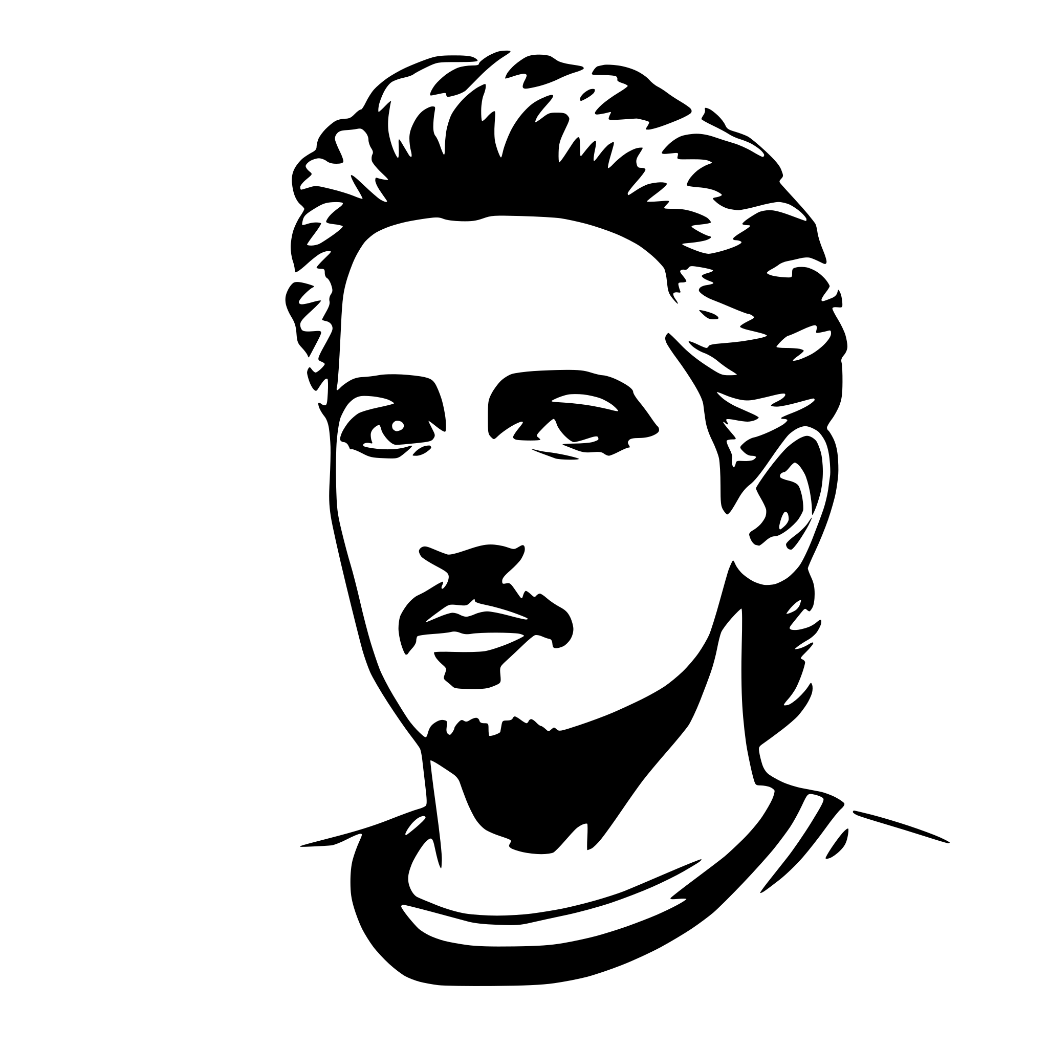 AI-generated SVG of 'roberto baggio'