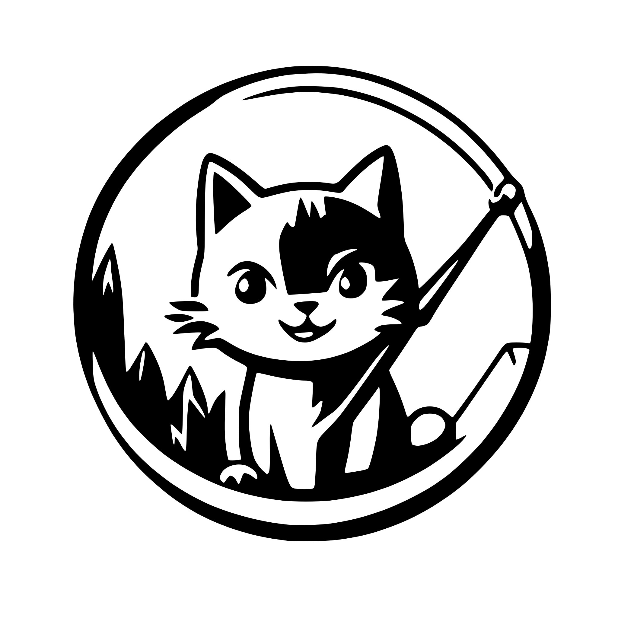 AI-generated SVG of a a cat using a fishing rode