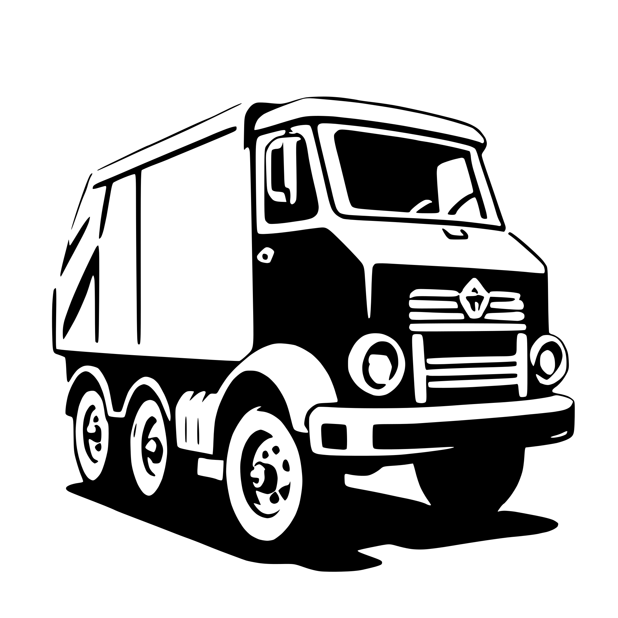 AI-generated SVG of 'garbage truck'