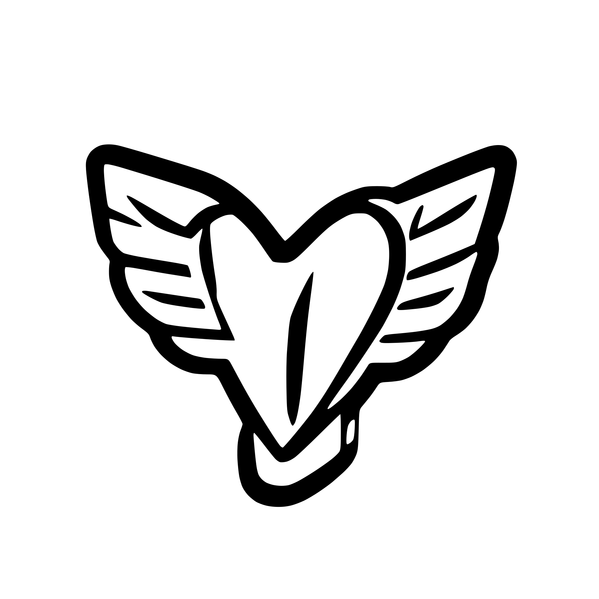 AI-generated SVG of a love wings
