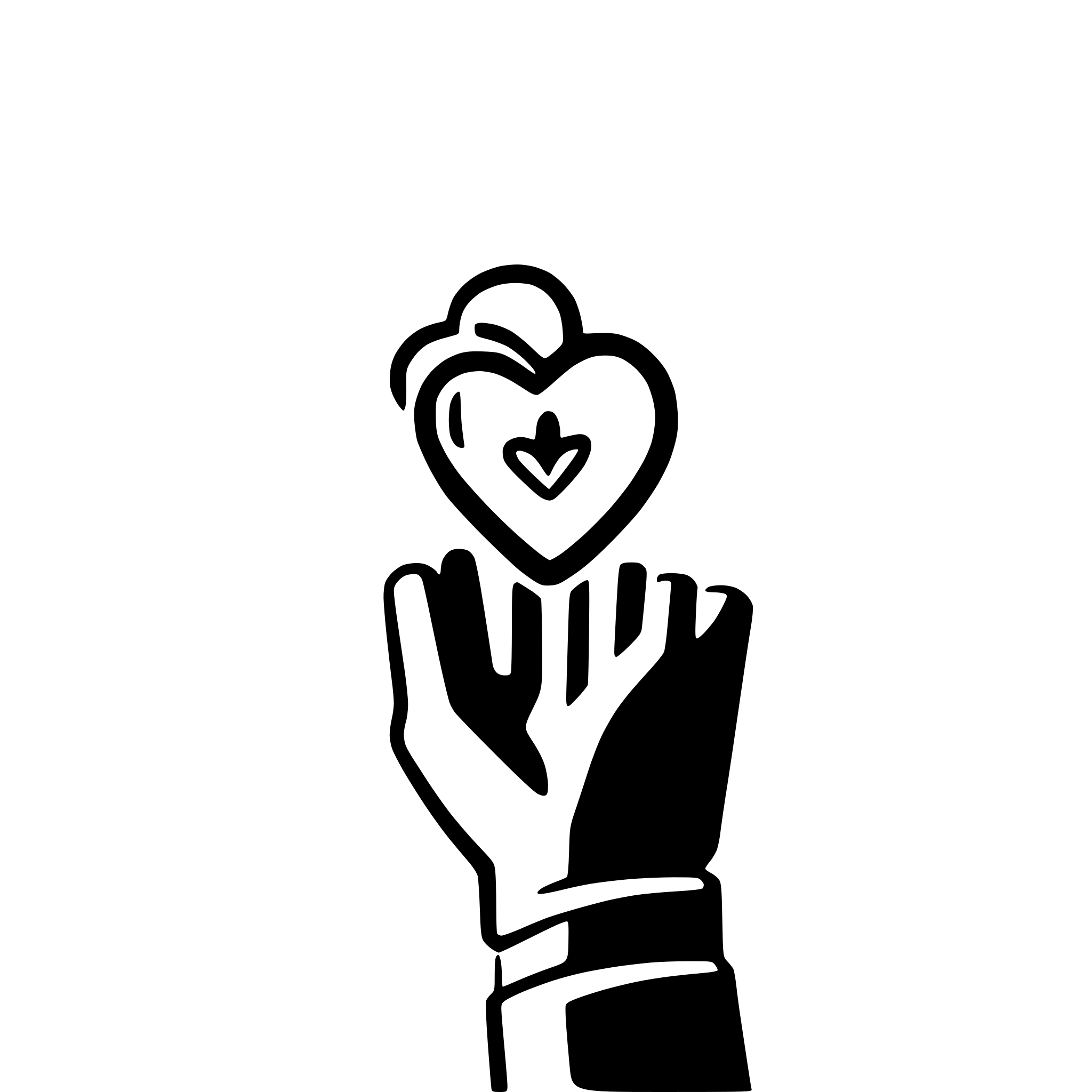 AI-generated SVG of a heart handshake