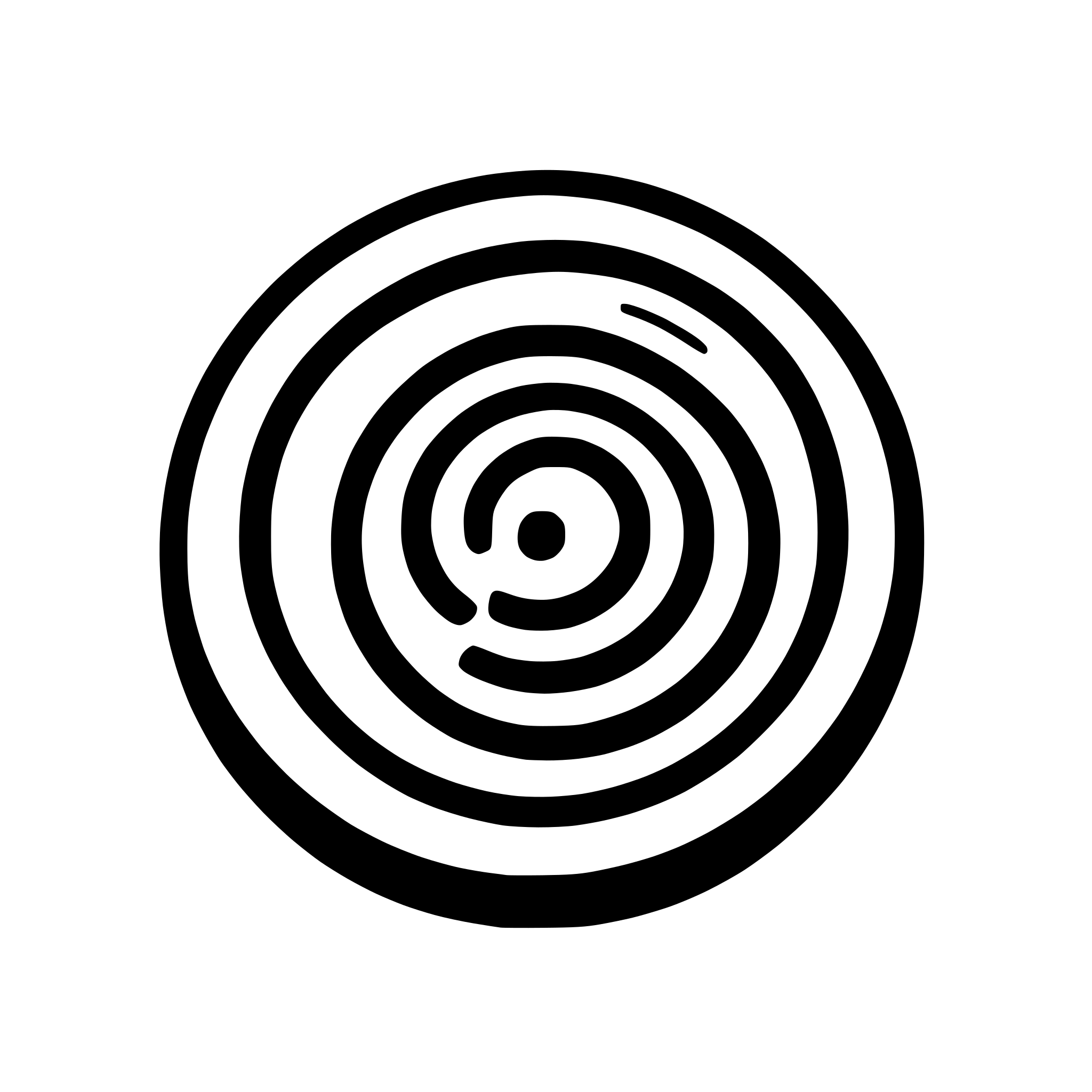 AI-generated SVG of a circle maze