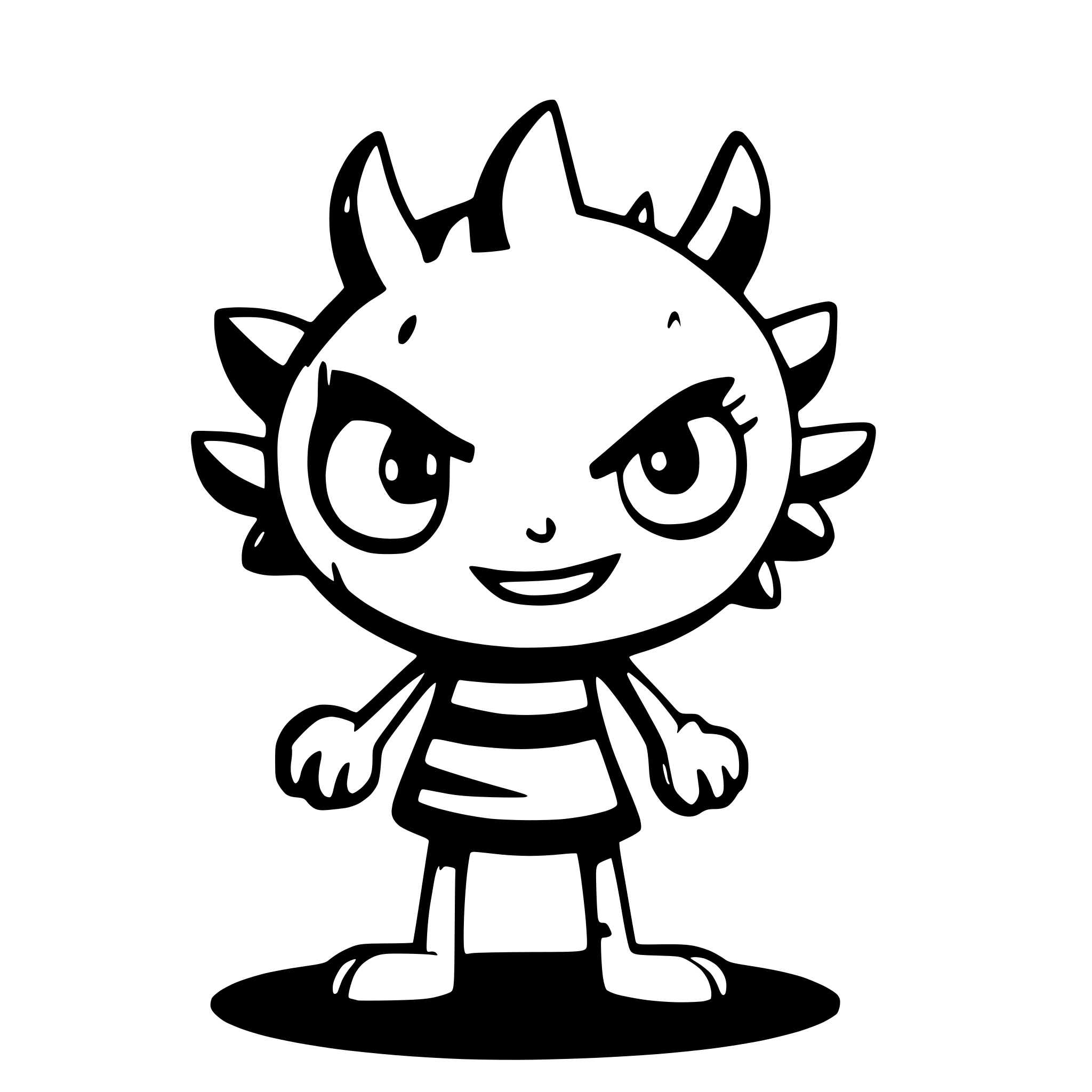 AI-generated SVG of a monster