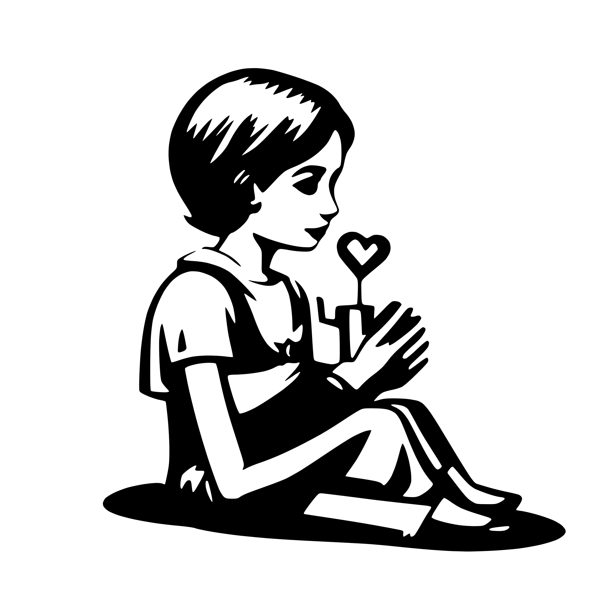 AI-generated SVG of a love