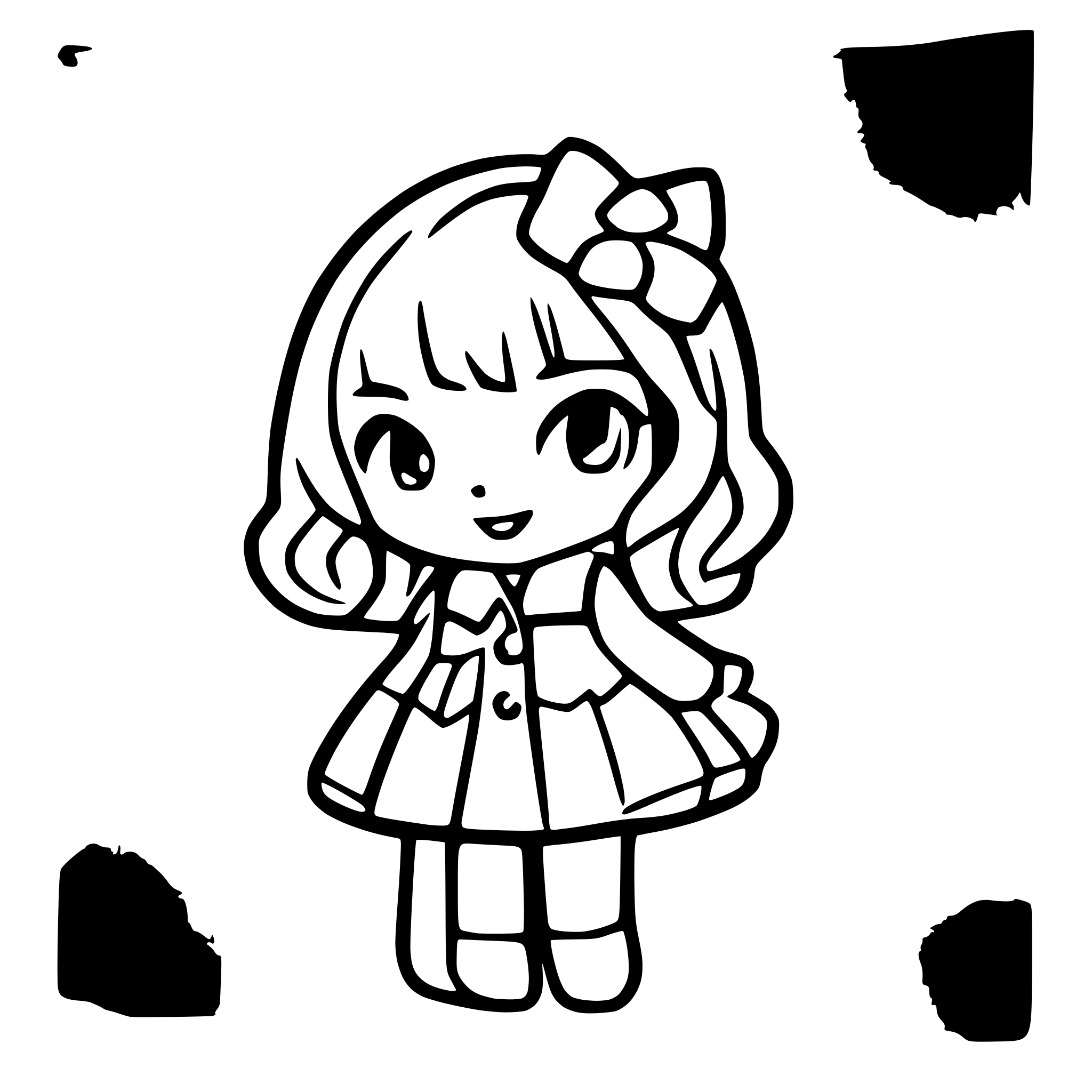 AI-generated SVG of a hello Kitty