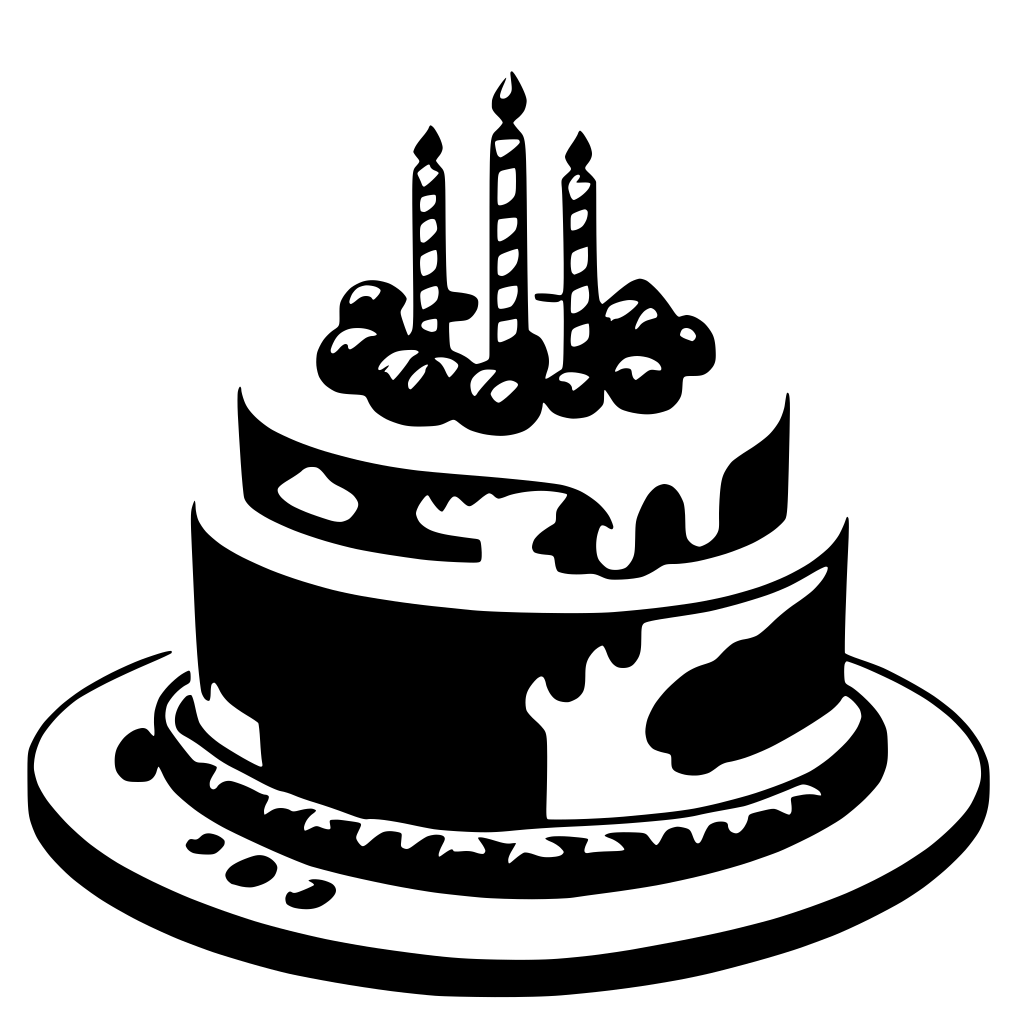 AI-generated SVG of a birthday cake