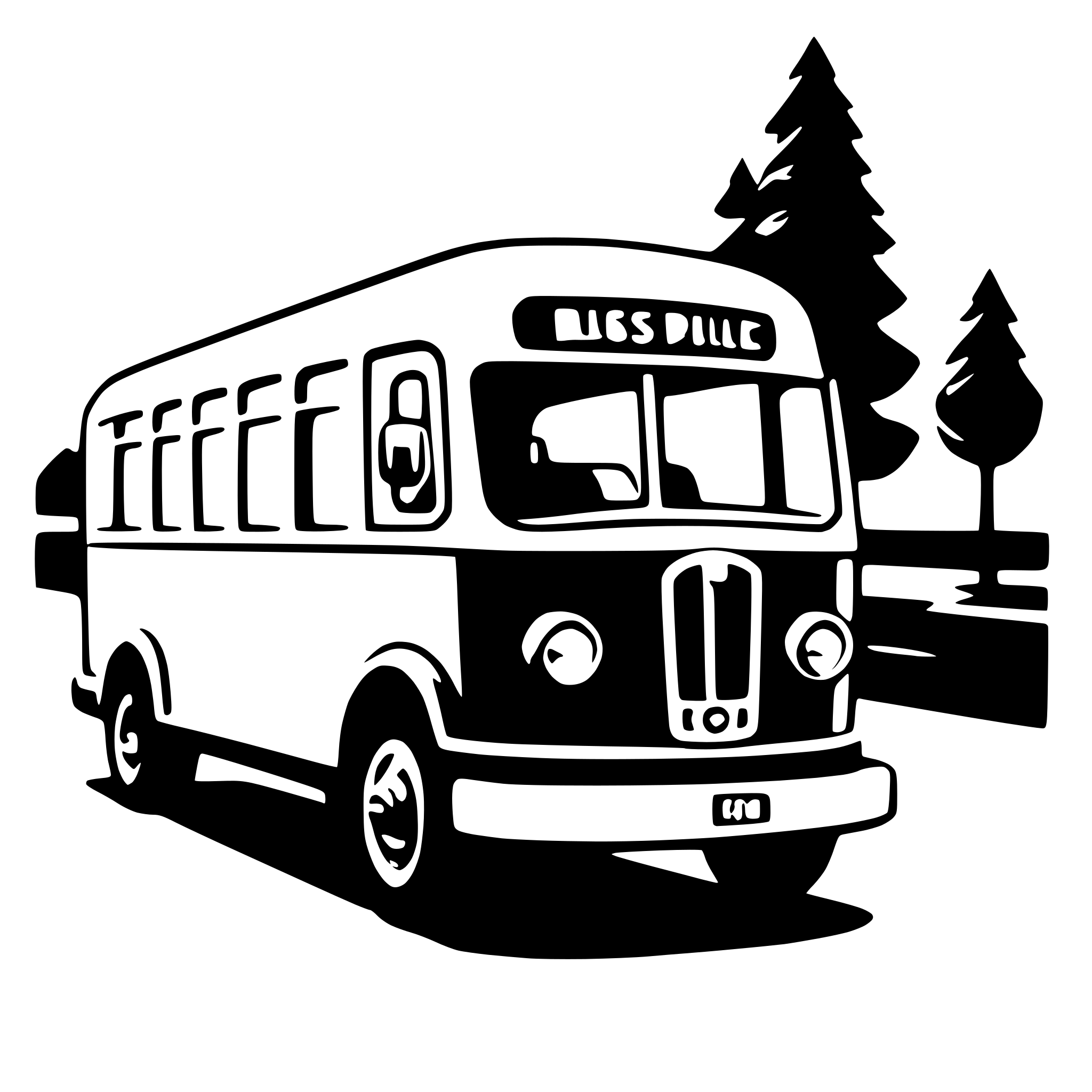 AI-generated SVG of a bus