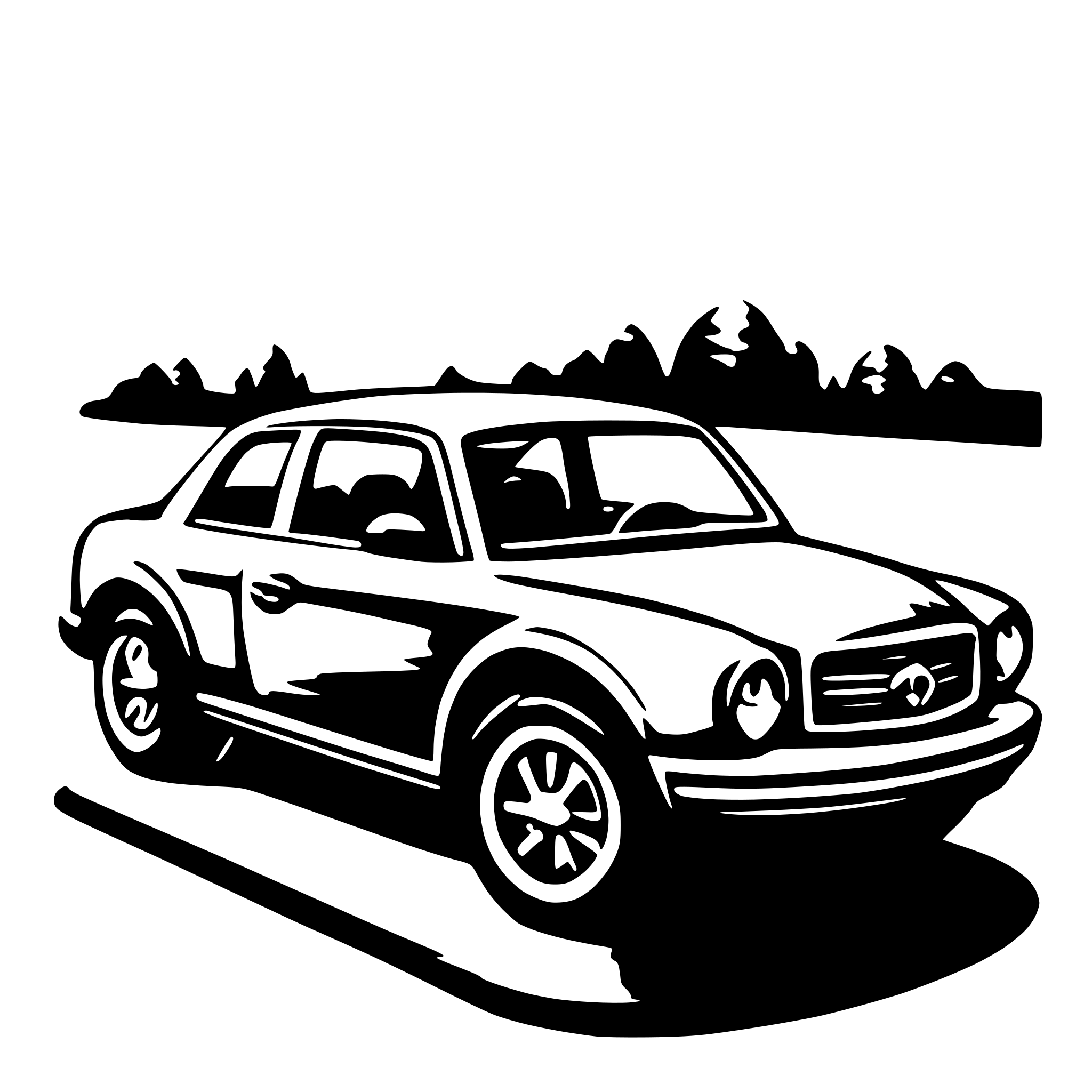 AI-generated SVG of a car