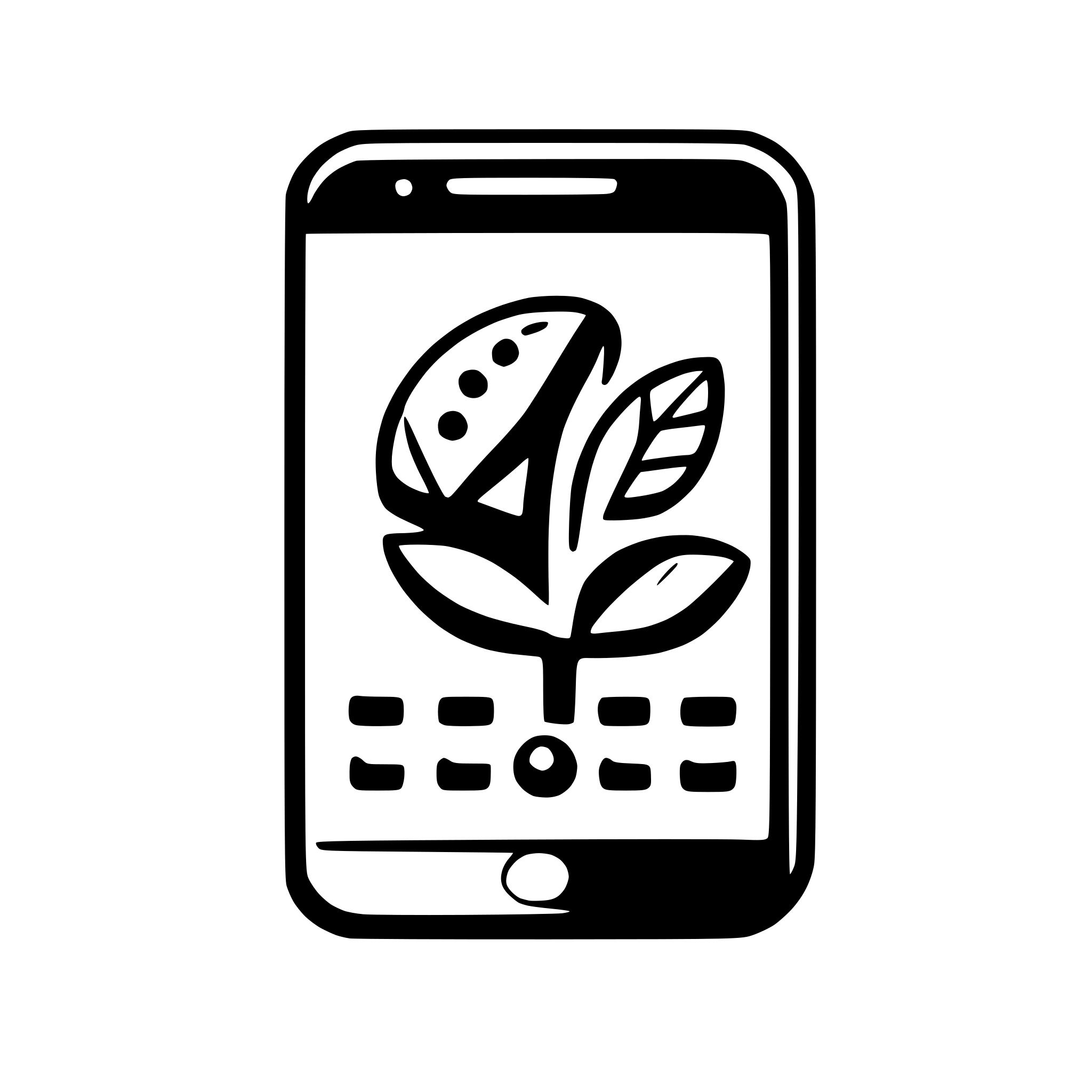 AI-generated SVG of a make image of a phone icon app