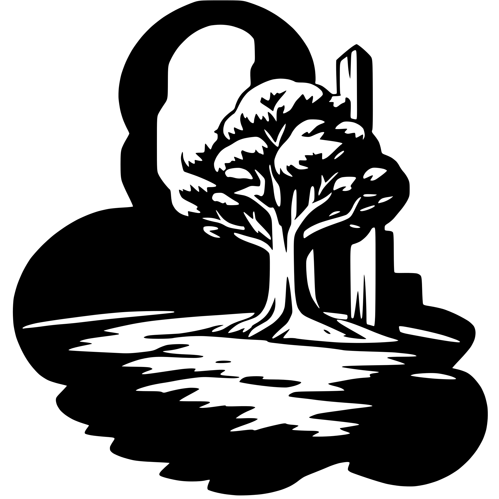 AI-generated SVG of a tree growing on the tree