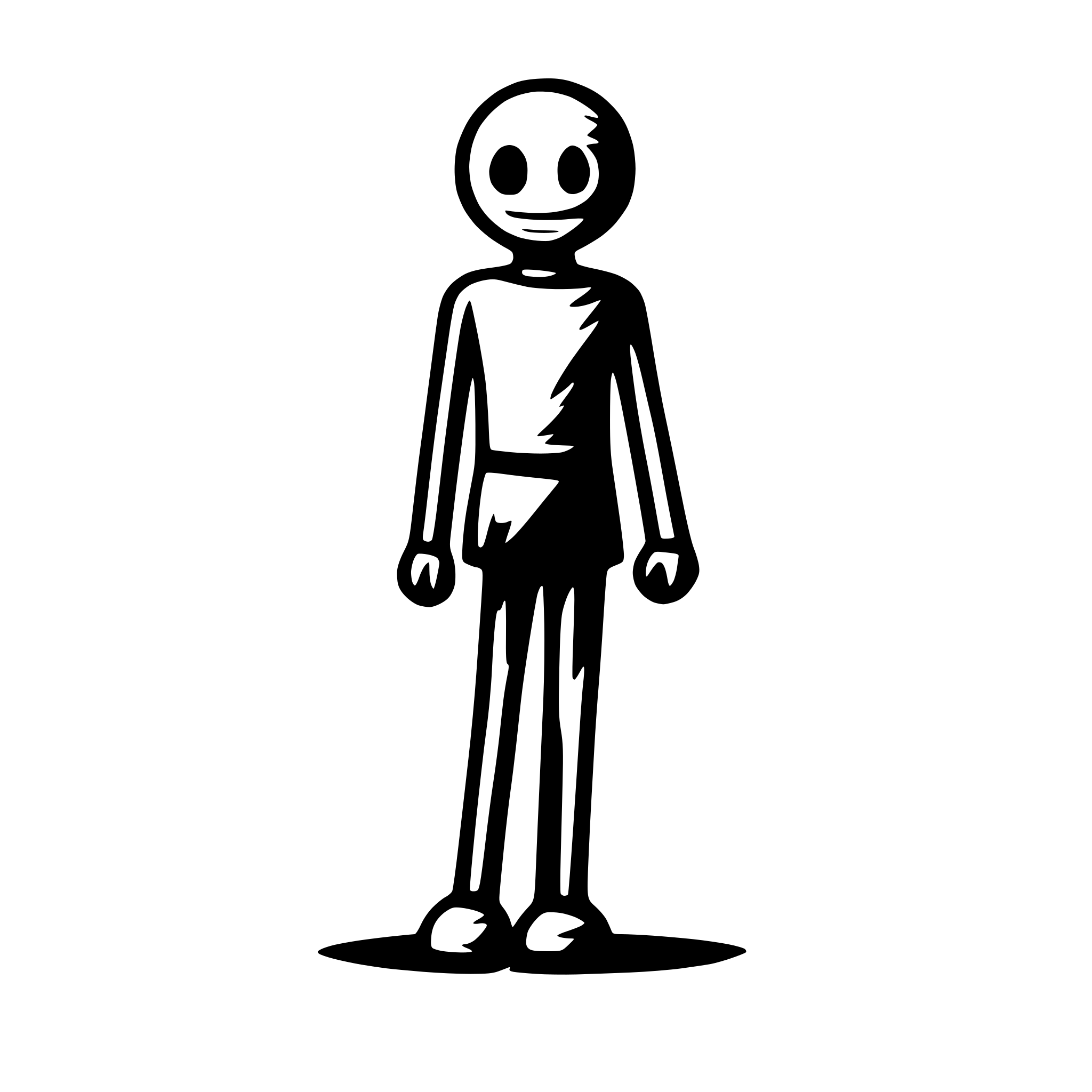 AI-generated SVG of a stickman