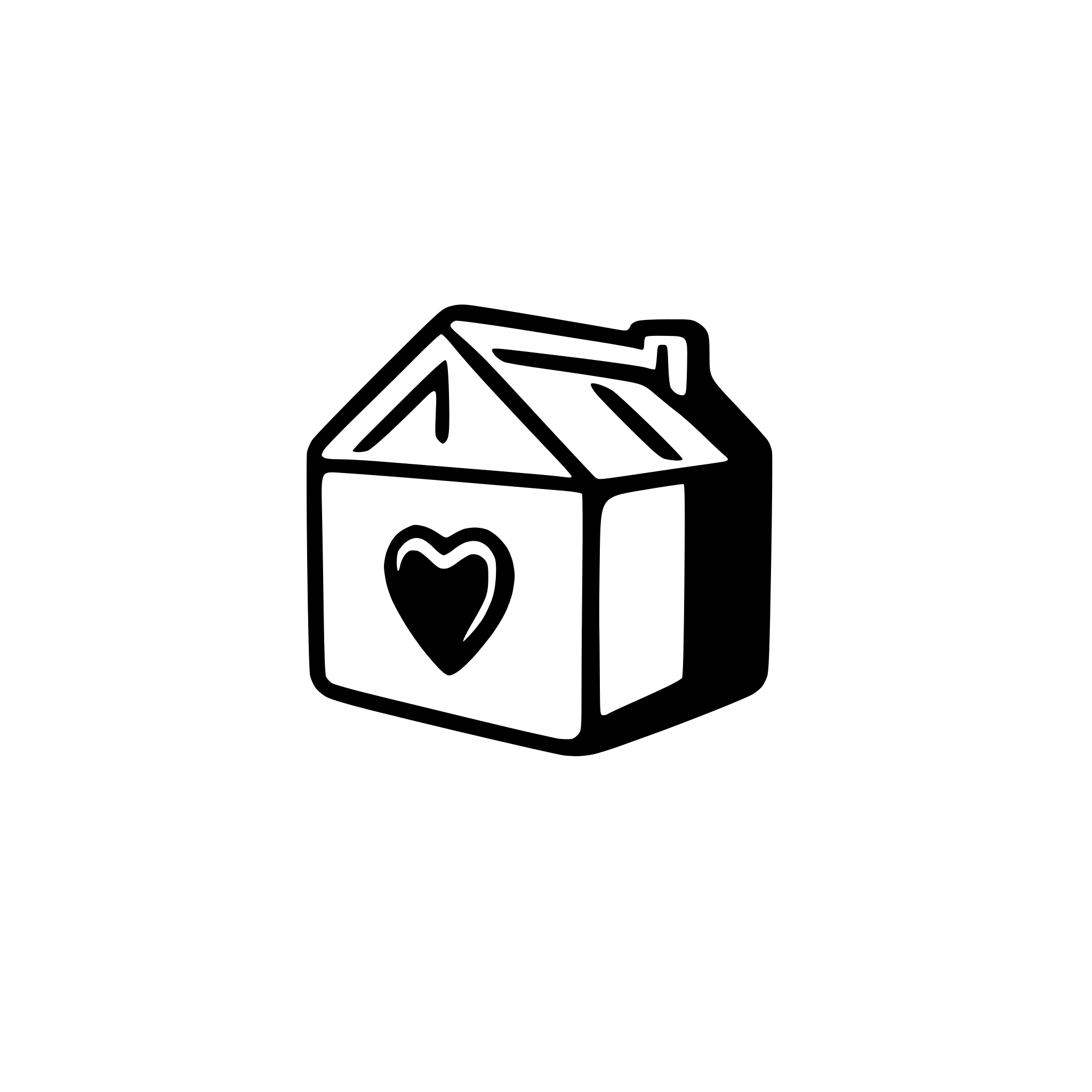 AI-generated SVG of a Home 2d icon modern heart