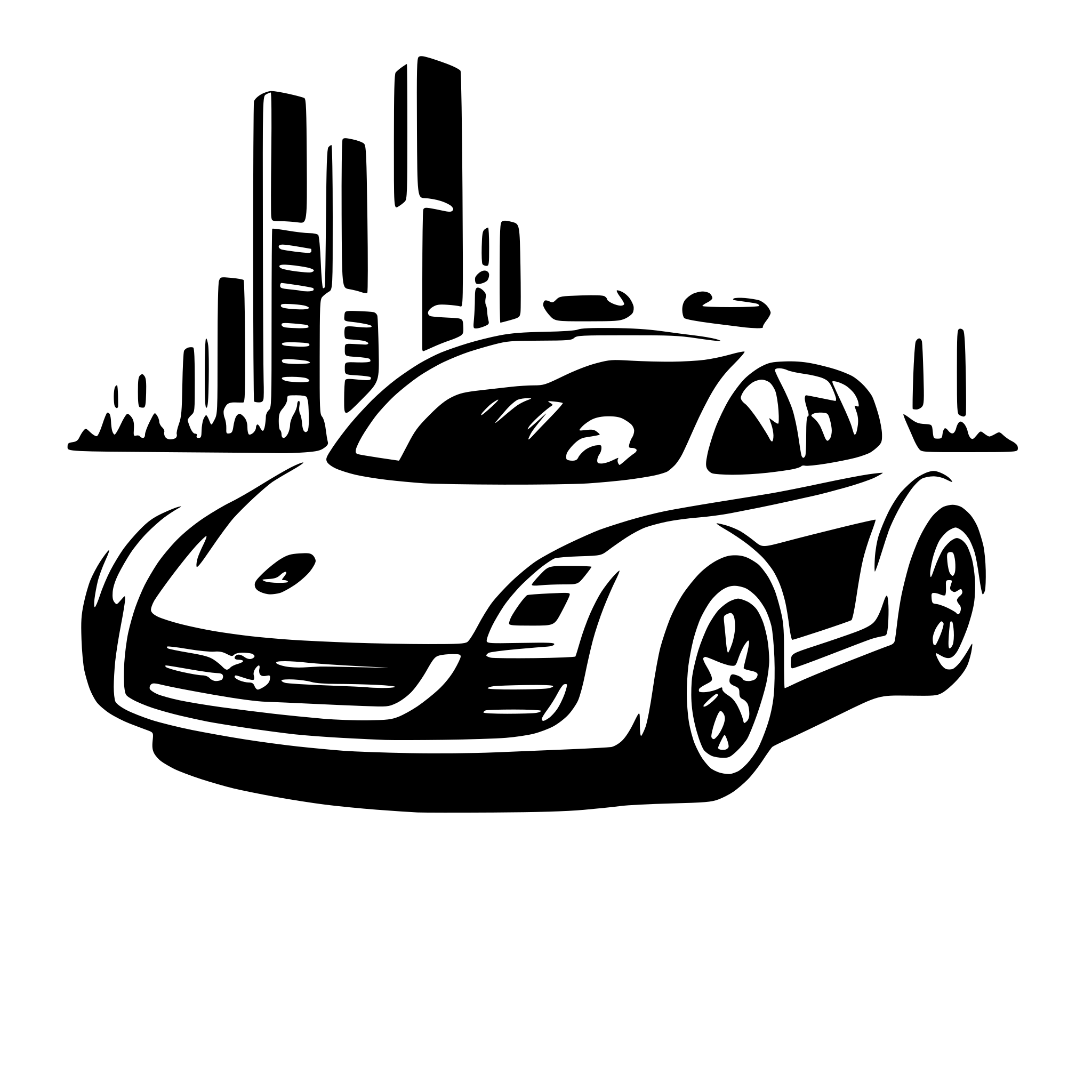AI-generated SVG of a Futuristic car with autonomous capabilities AI-generated SVG of a Futuristic car with autonomous capabilities
