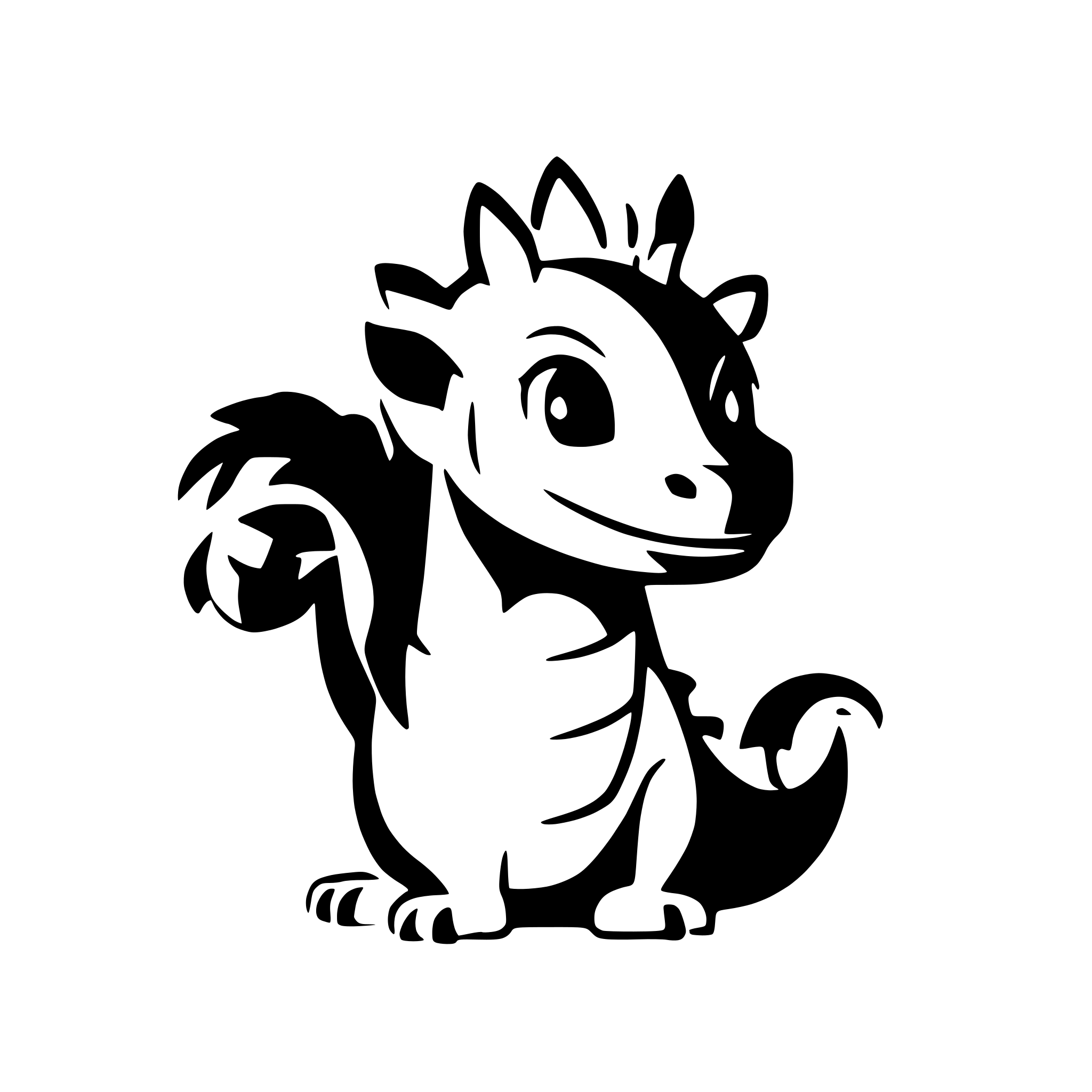 AI-generated SVG of 'cute chinese dragon'