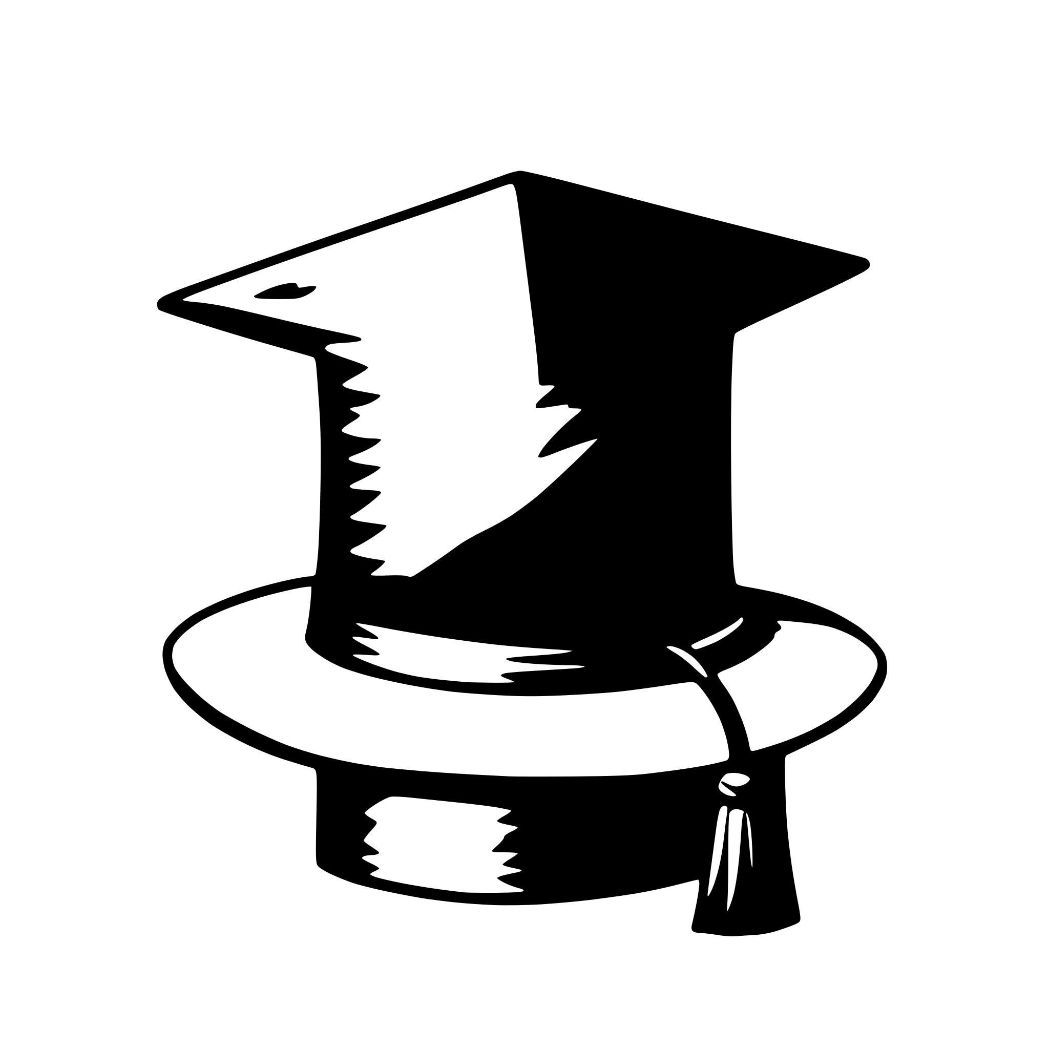 AI-generated SVG of 'Simple graduation hat'