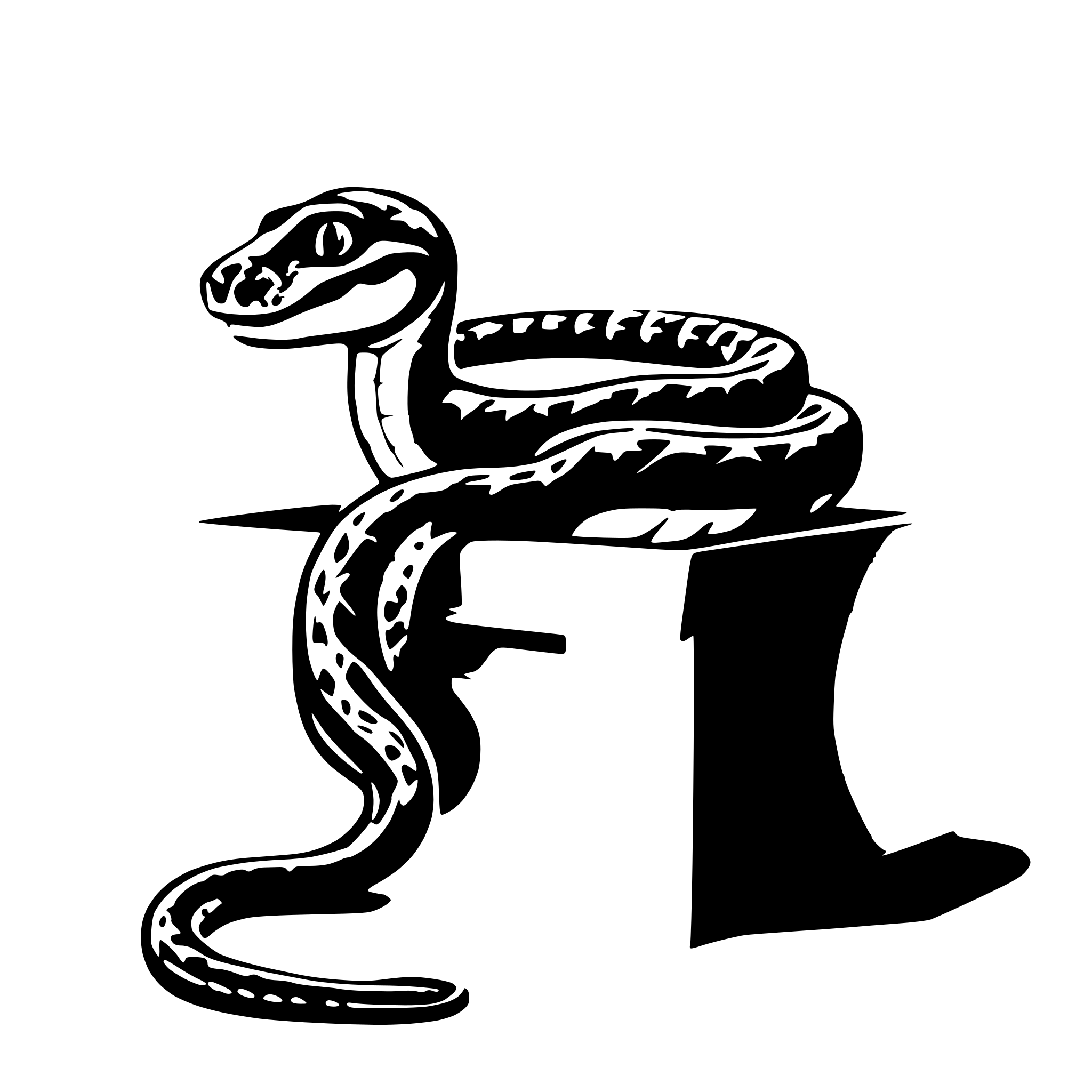 AI-generated SVG of a A Python snake in carton box