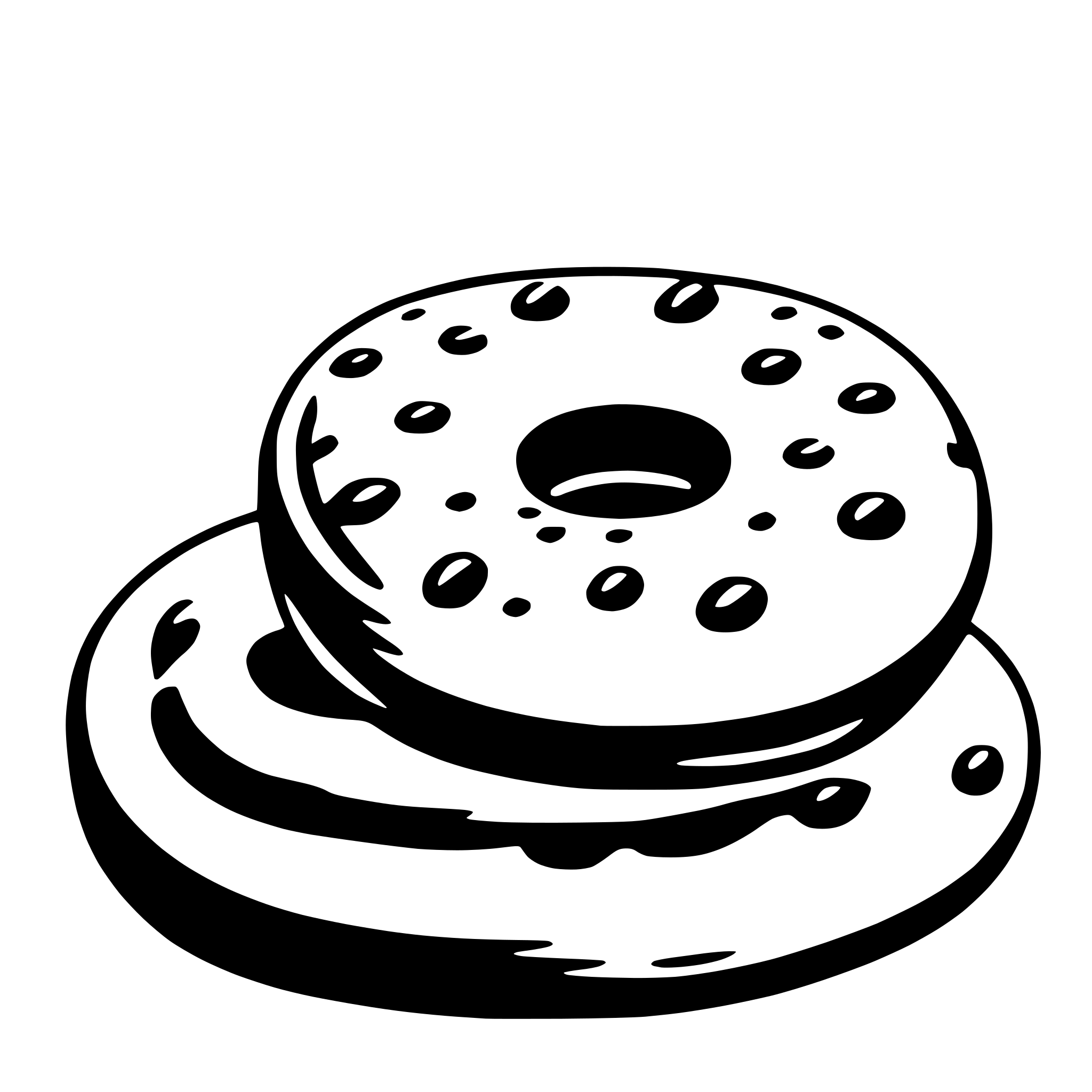 AI-generated SVG of 'bagel'