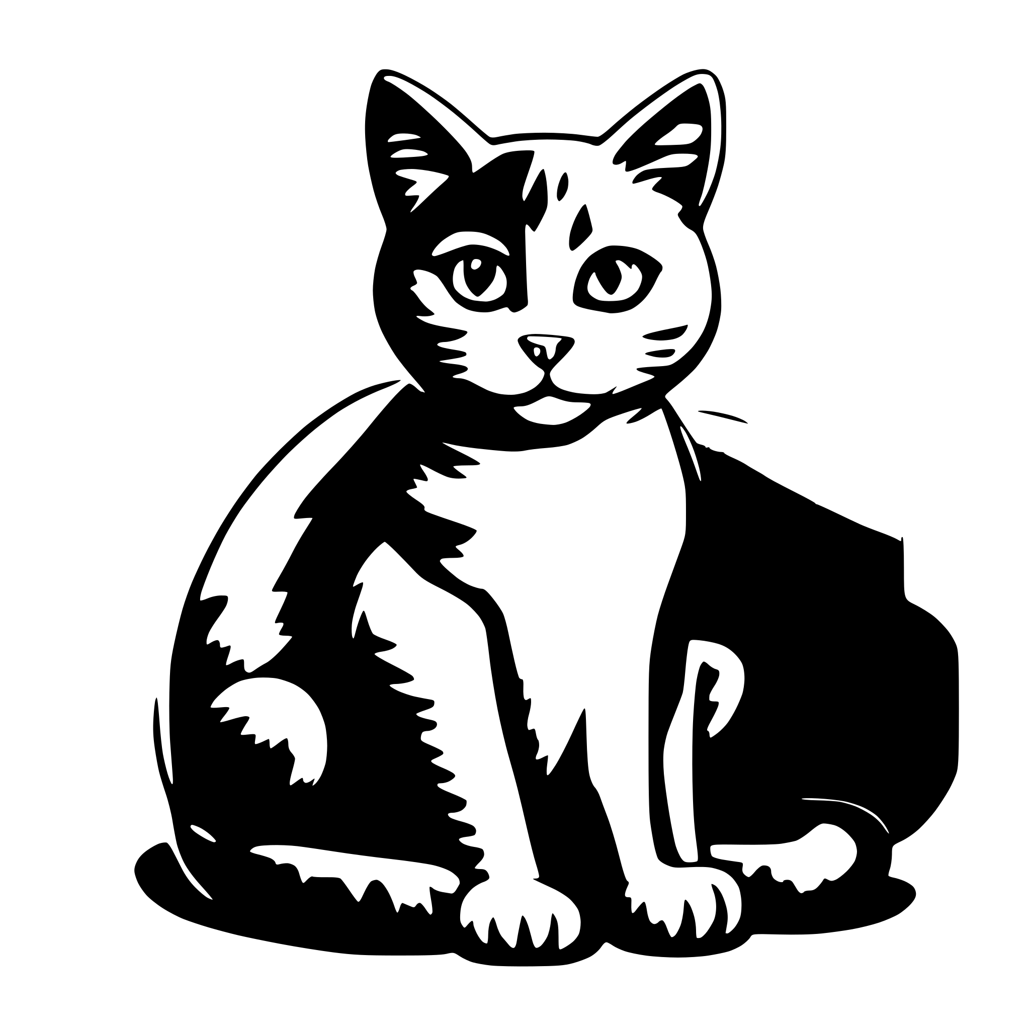 AI-generated SVG of a Cat