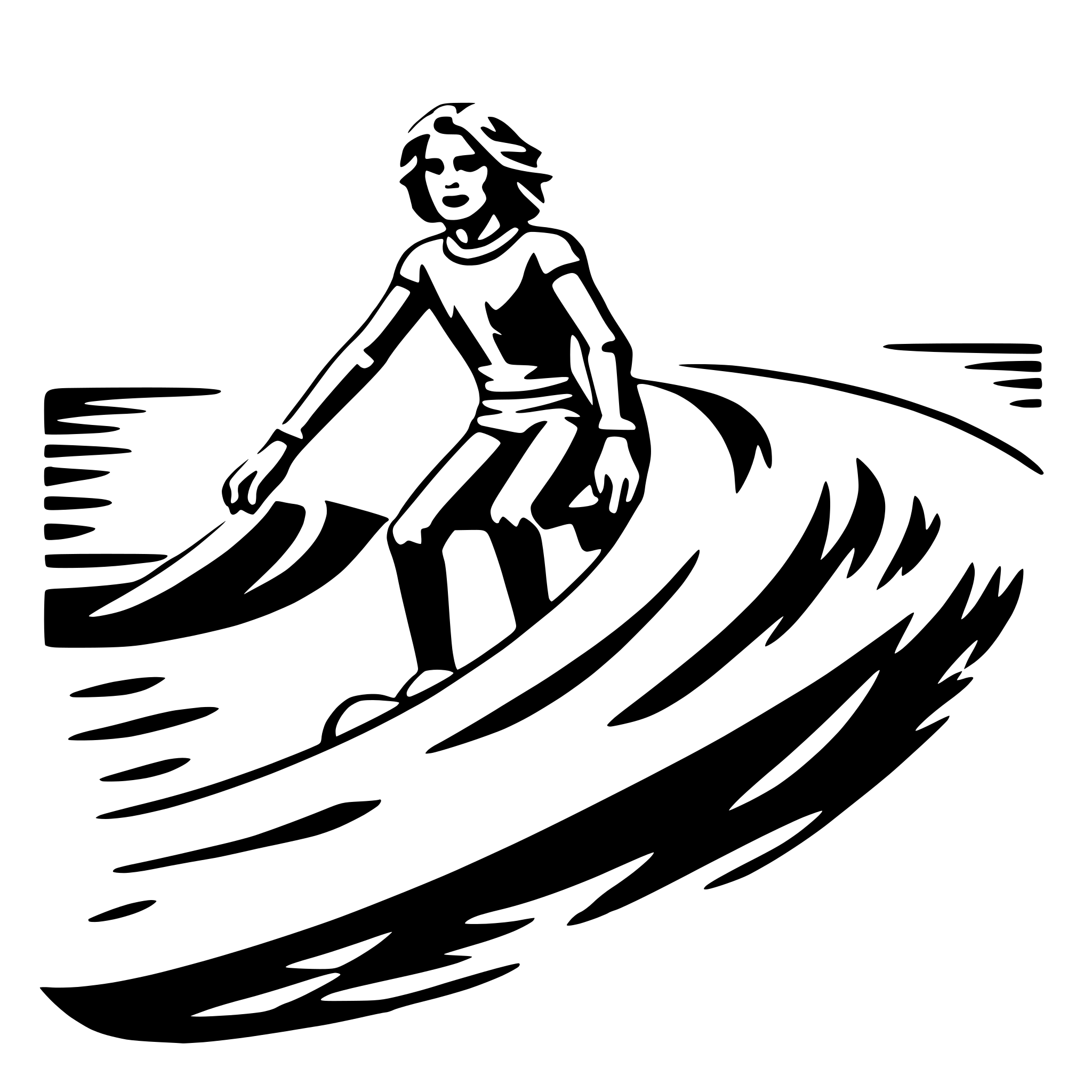 AI-generated SVG of 'surfer riding wave'