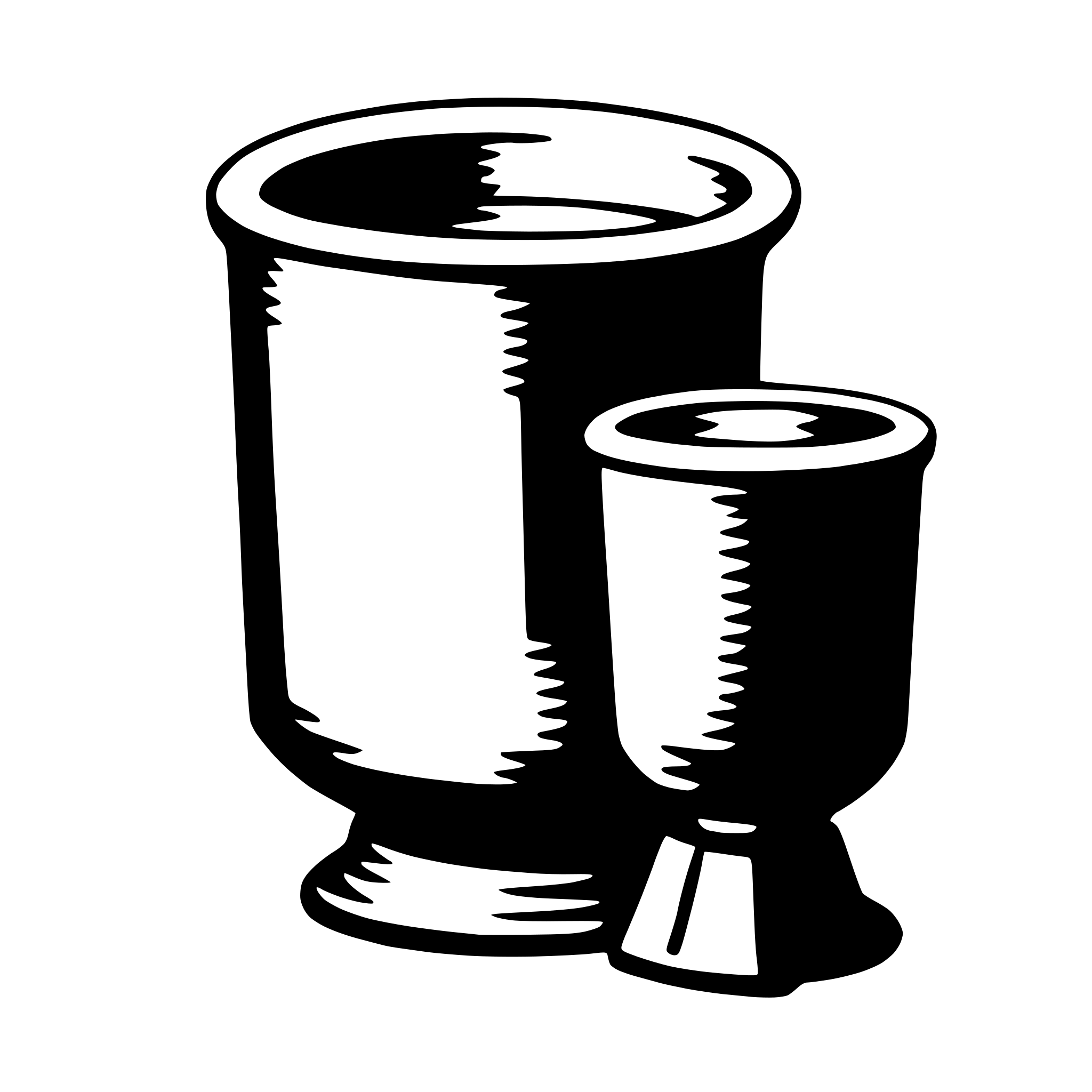 AI-generated SVG of a crucible