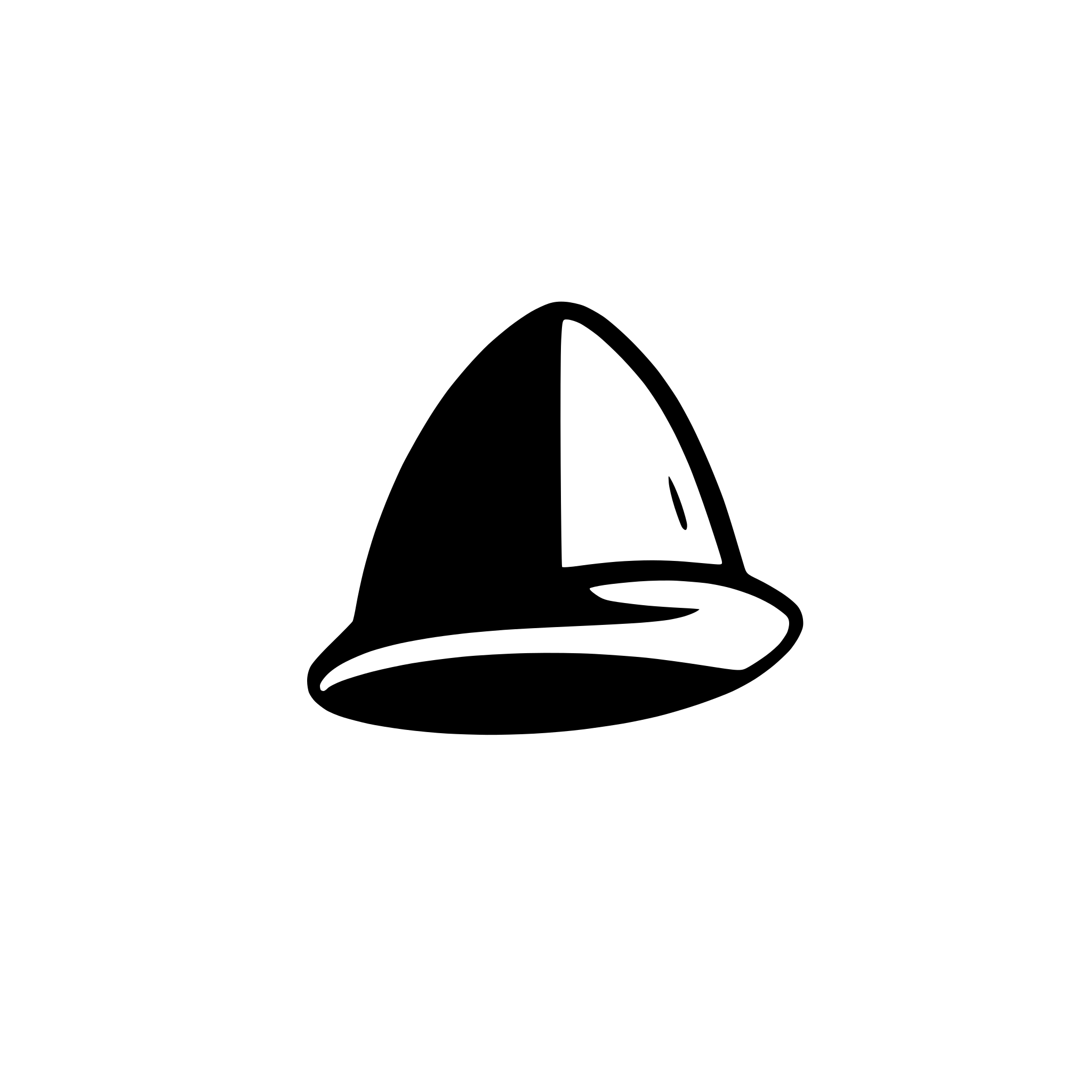 AI-generated SVG of a A simple icon of a gnome's hat