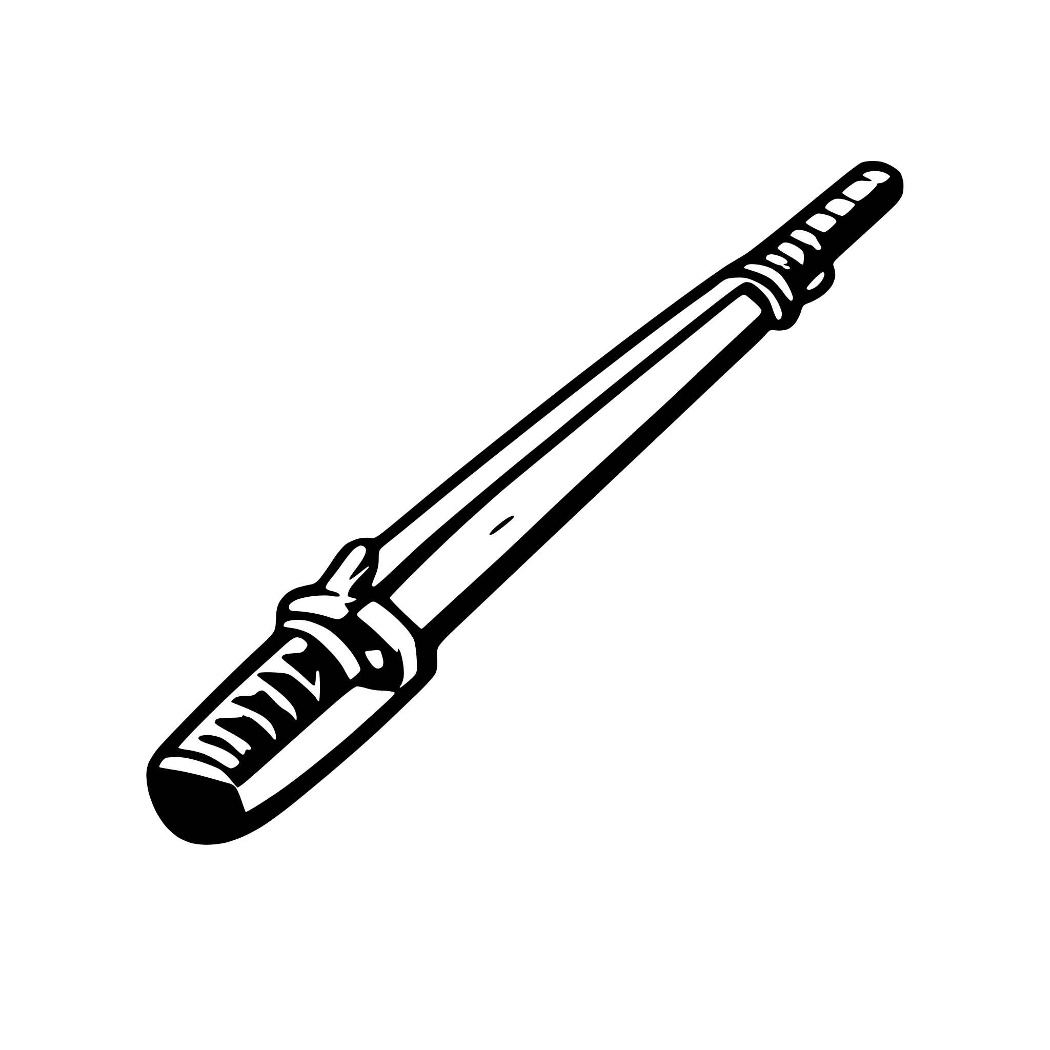 AI-generated SVG of a Japanese katana