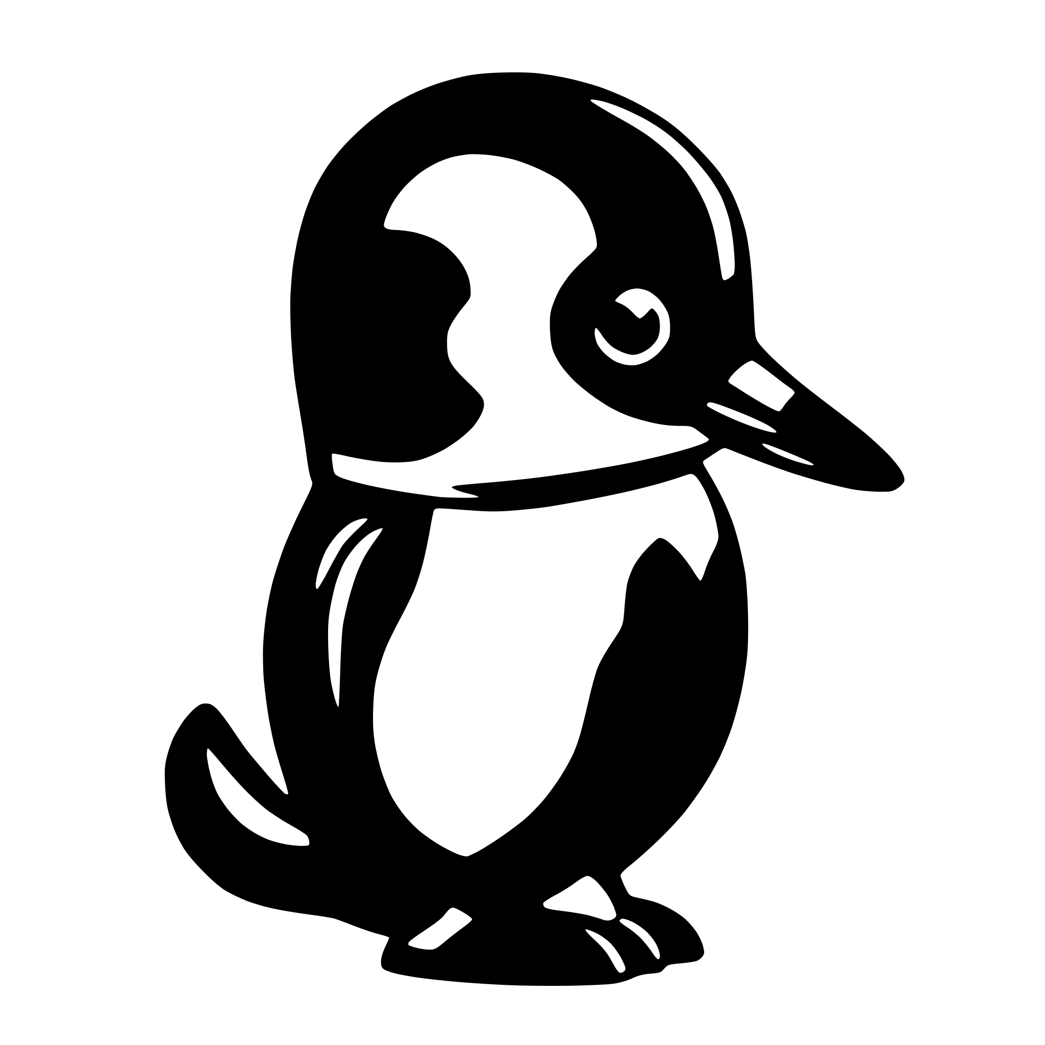 AI-generated SVG of 'tux linux'