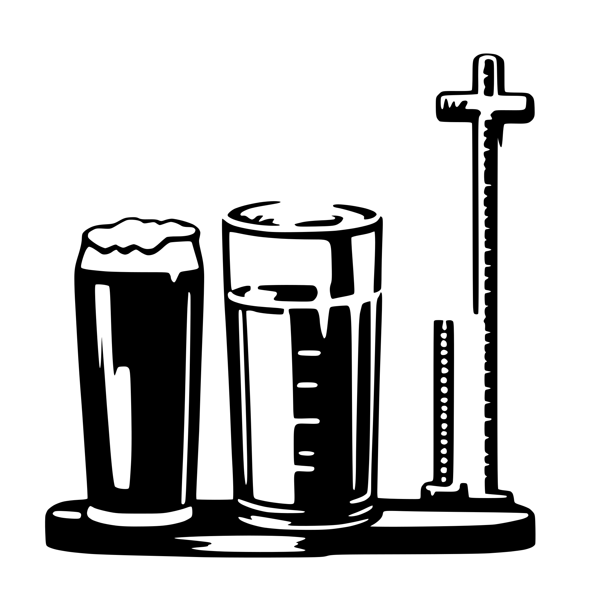 AI-generated SVG of a beer ekg