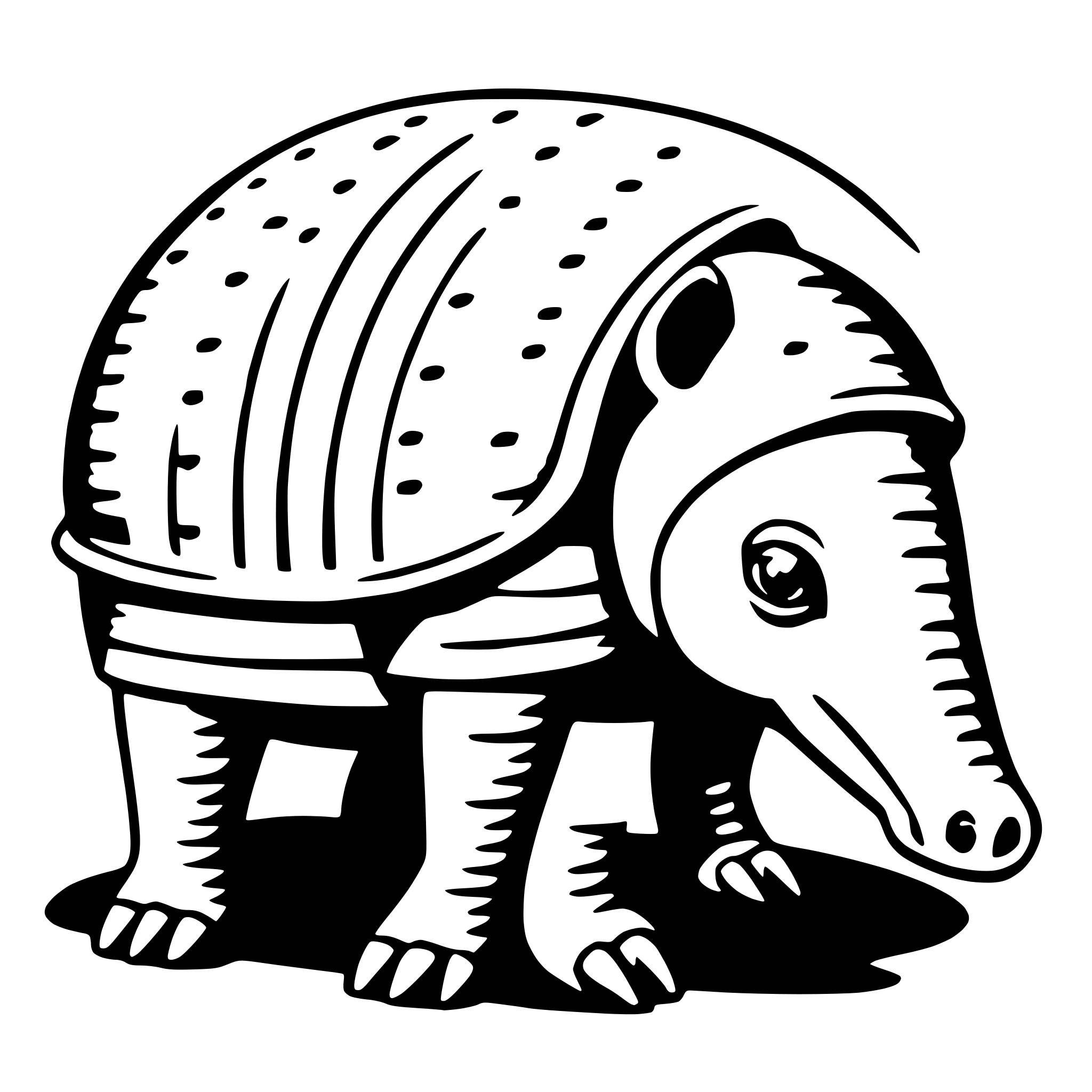 AI-generated SVG of 'armadillo'