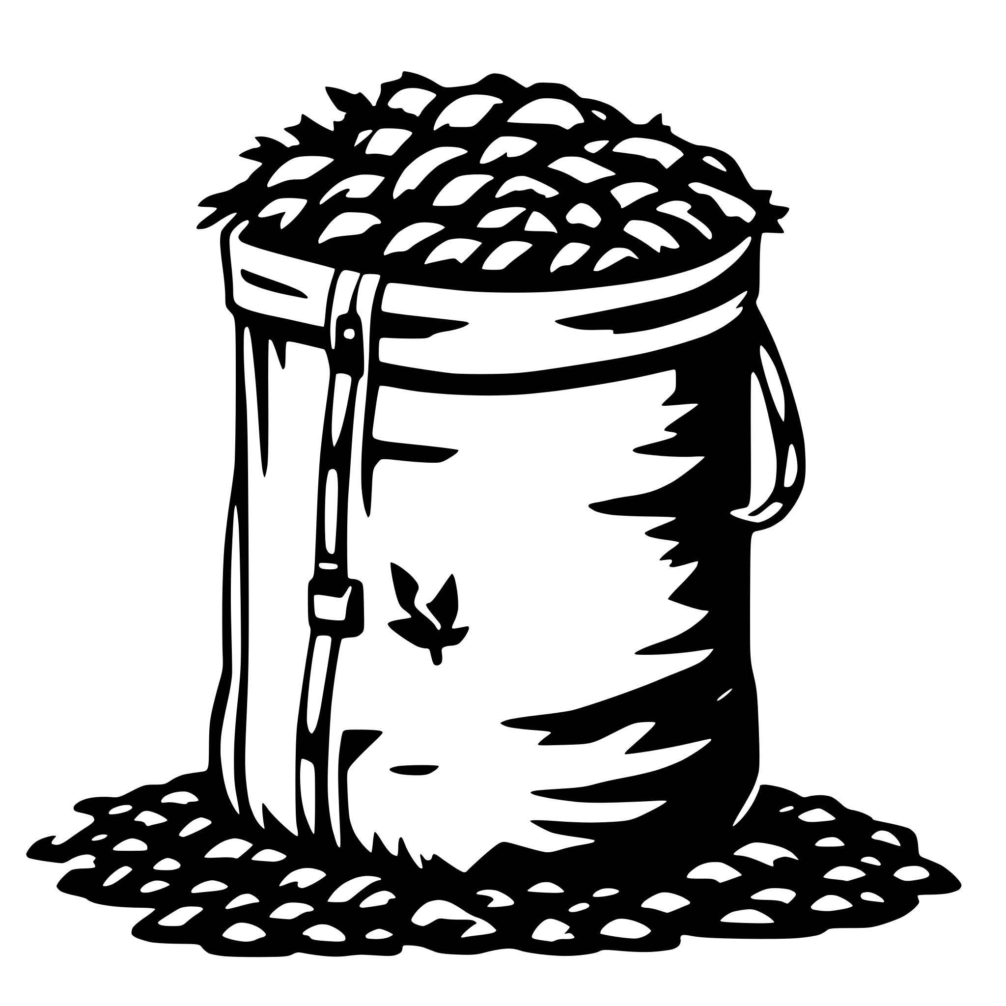 AI-generated SVG of a manure sack