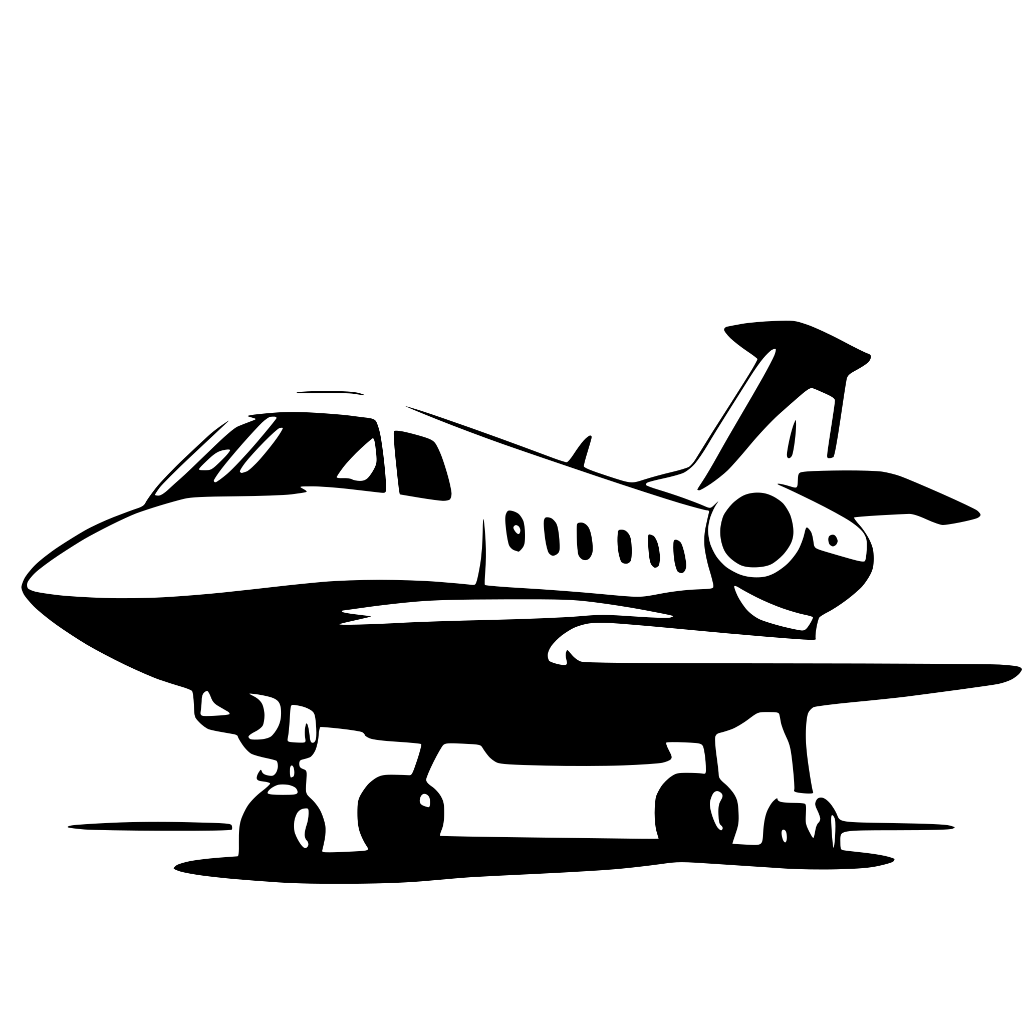 AI-generated SVG of 'private jet side view'