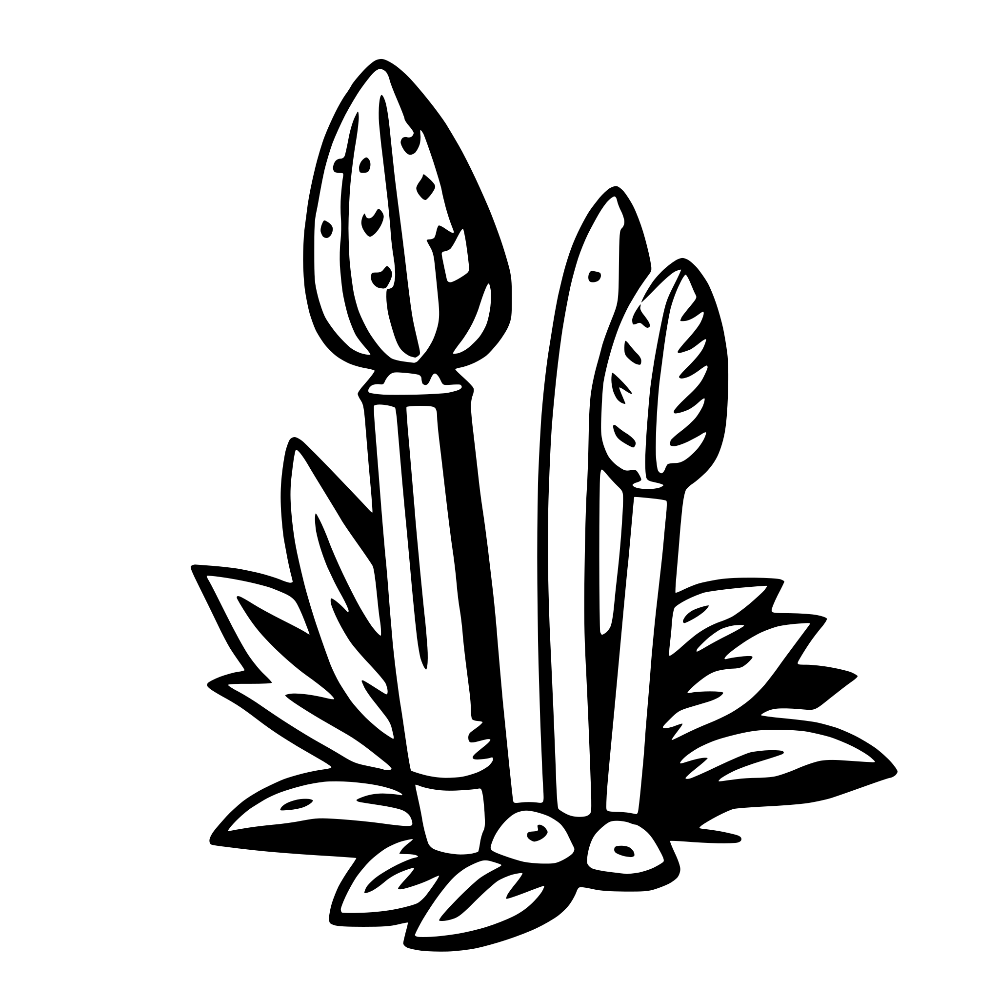 AI-generated SVG of a leek