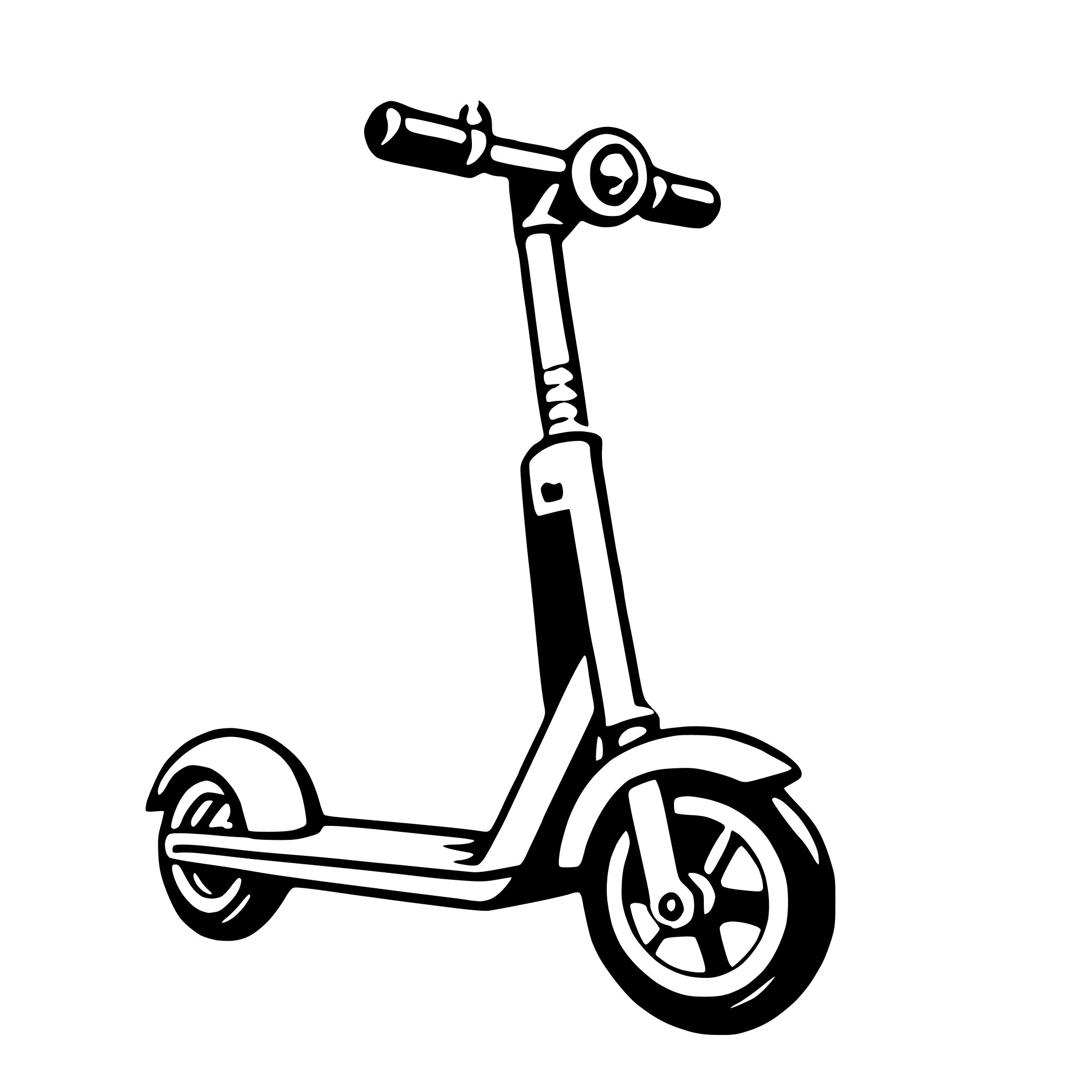 AI-generated SVG of a electric scooter