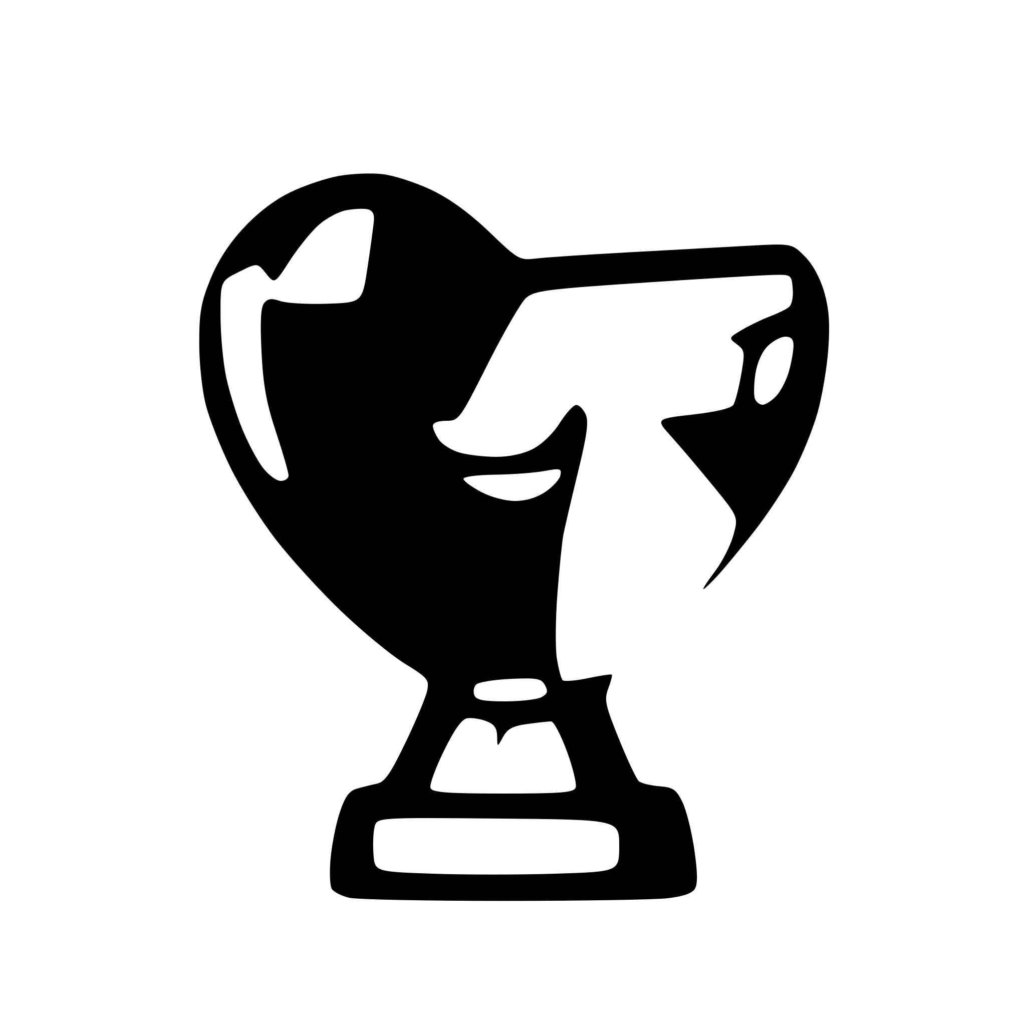 AI-generated SVG of a the heart icon in trophy