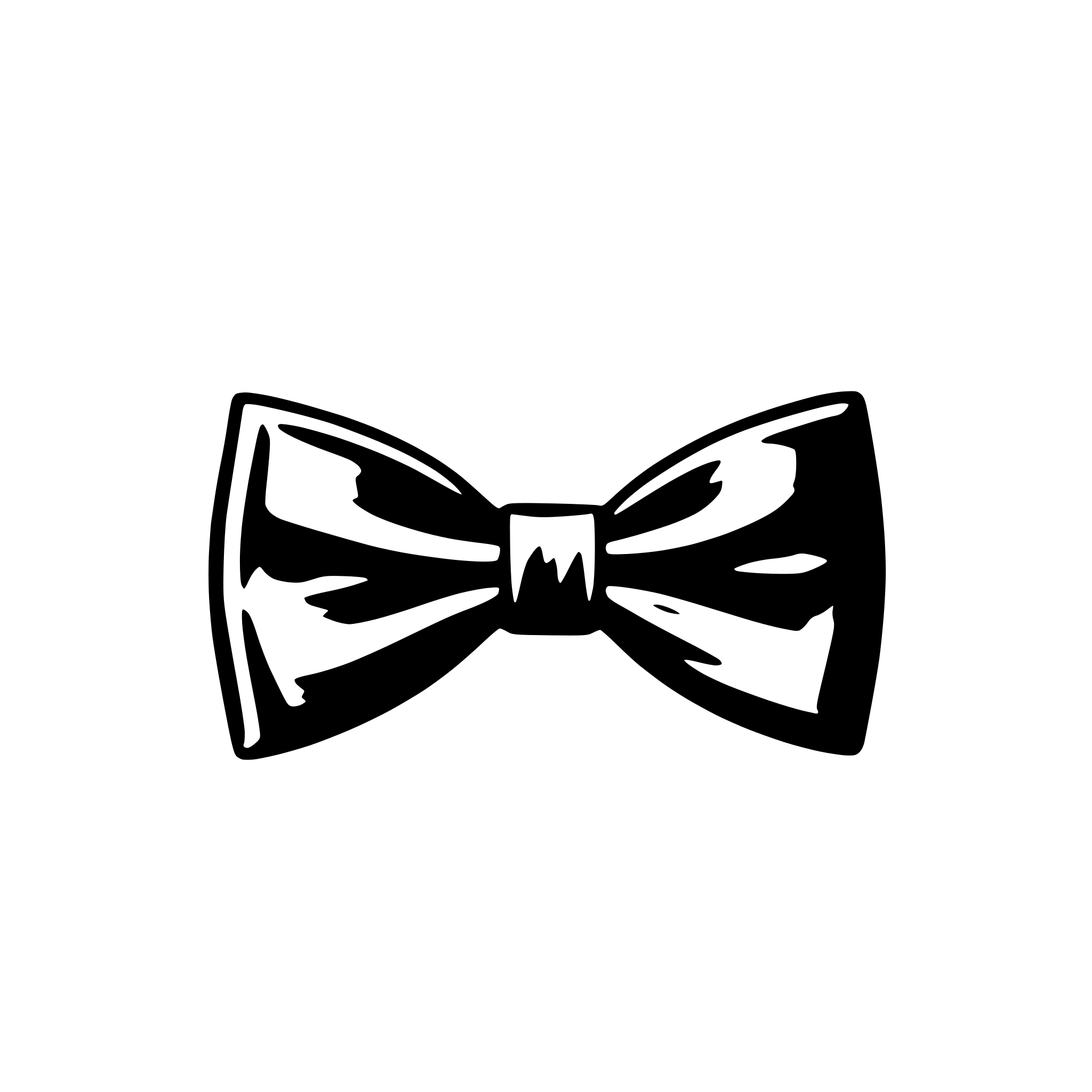 AI-generated SVG of 'elegant bow tie minimalist'