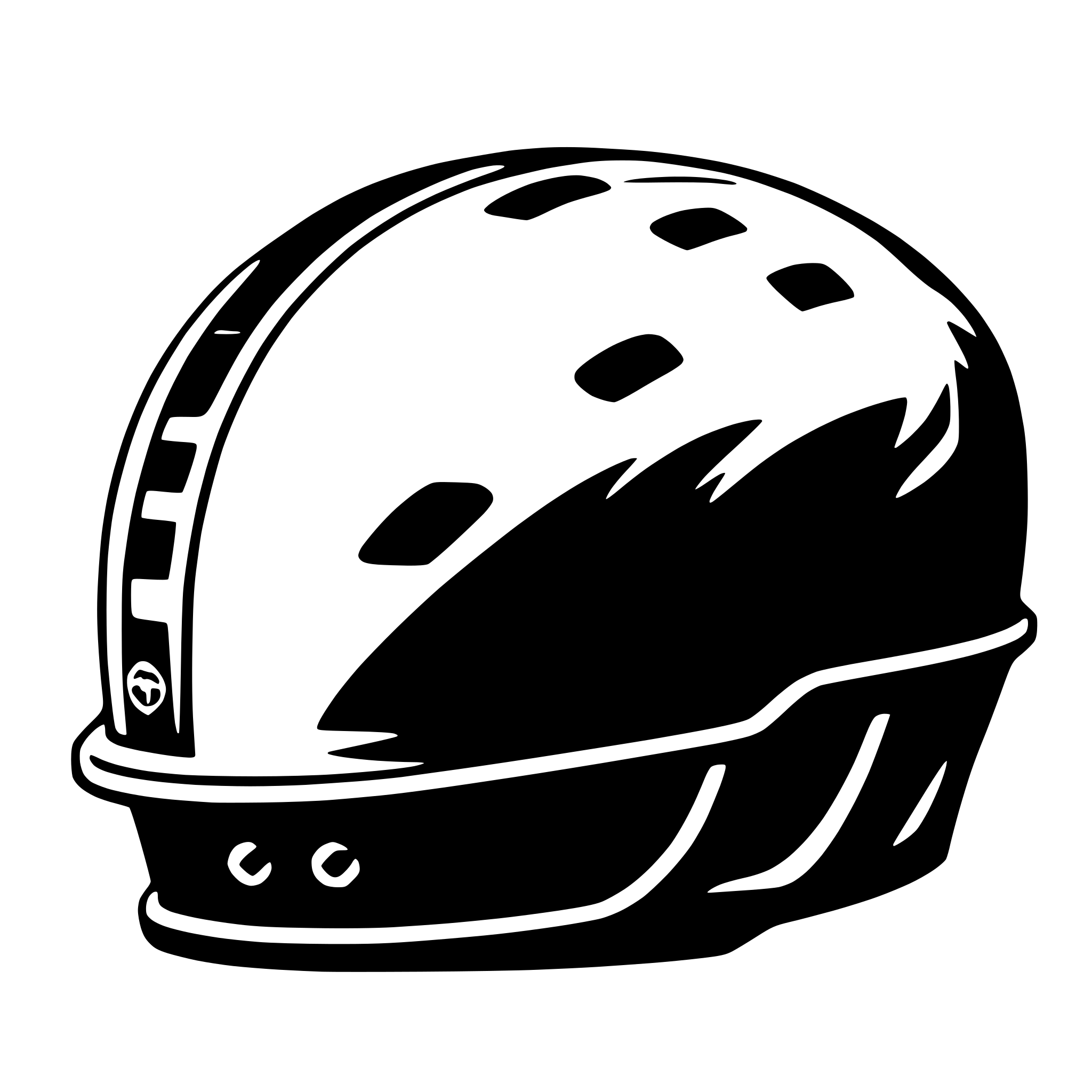 AI-generated SVG of a bicycle helmet