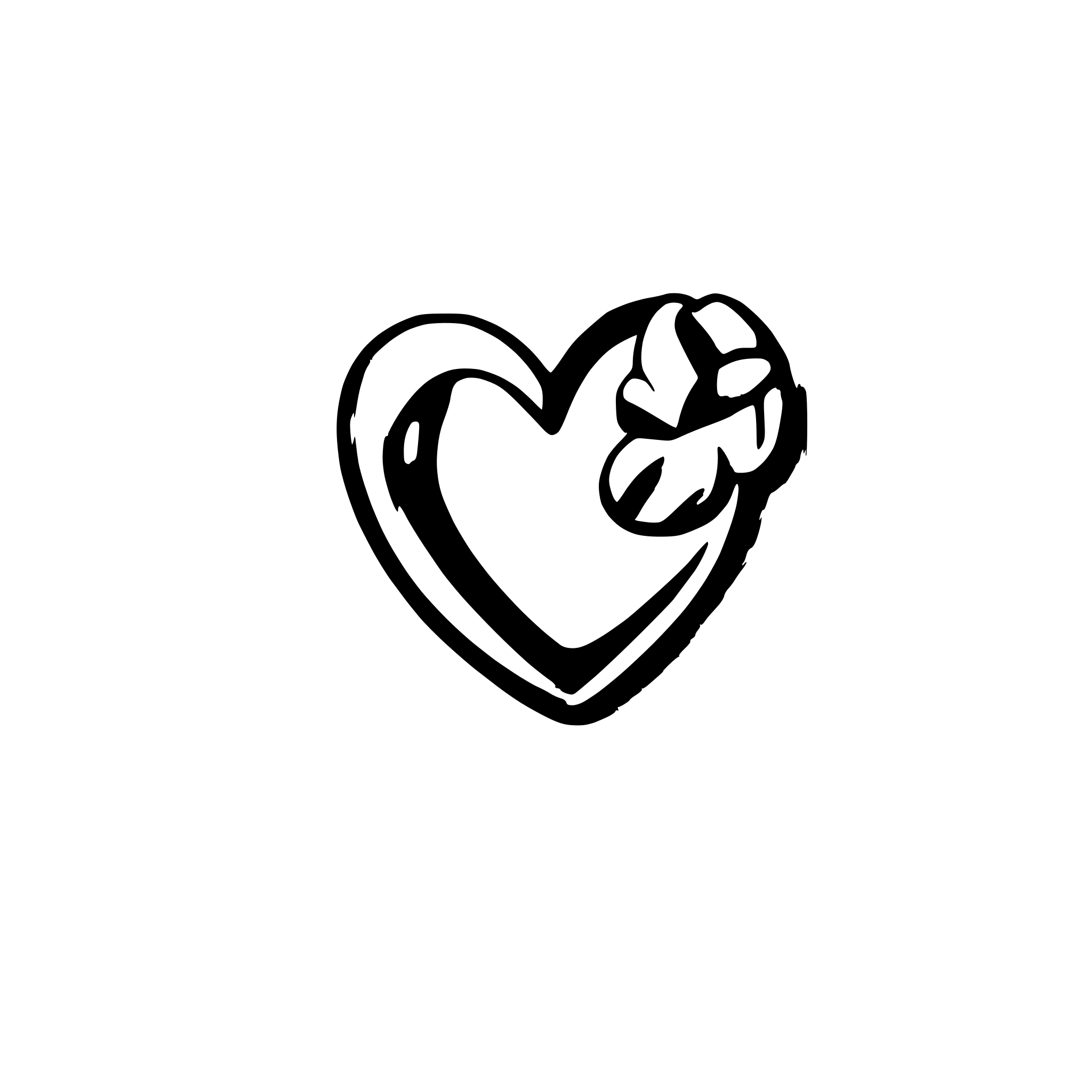 AI-generated SVG of a bold heart