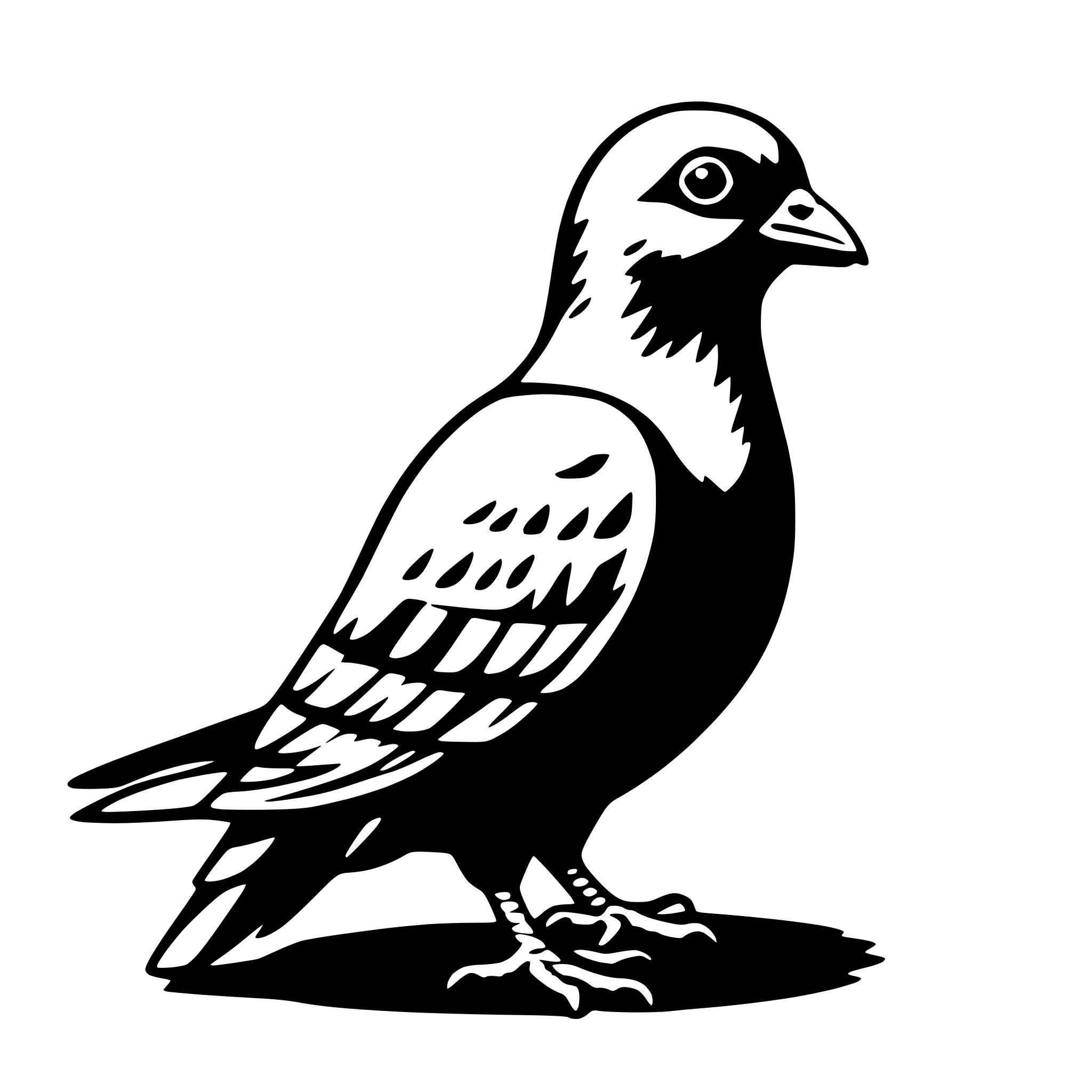 AI-generated SVG of a pigeon