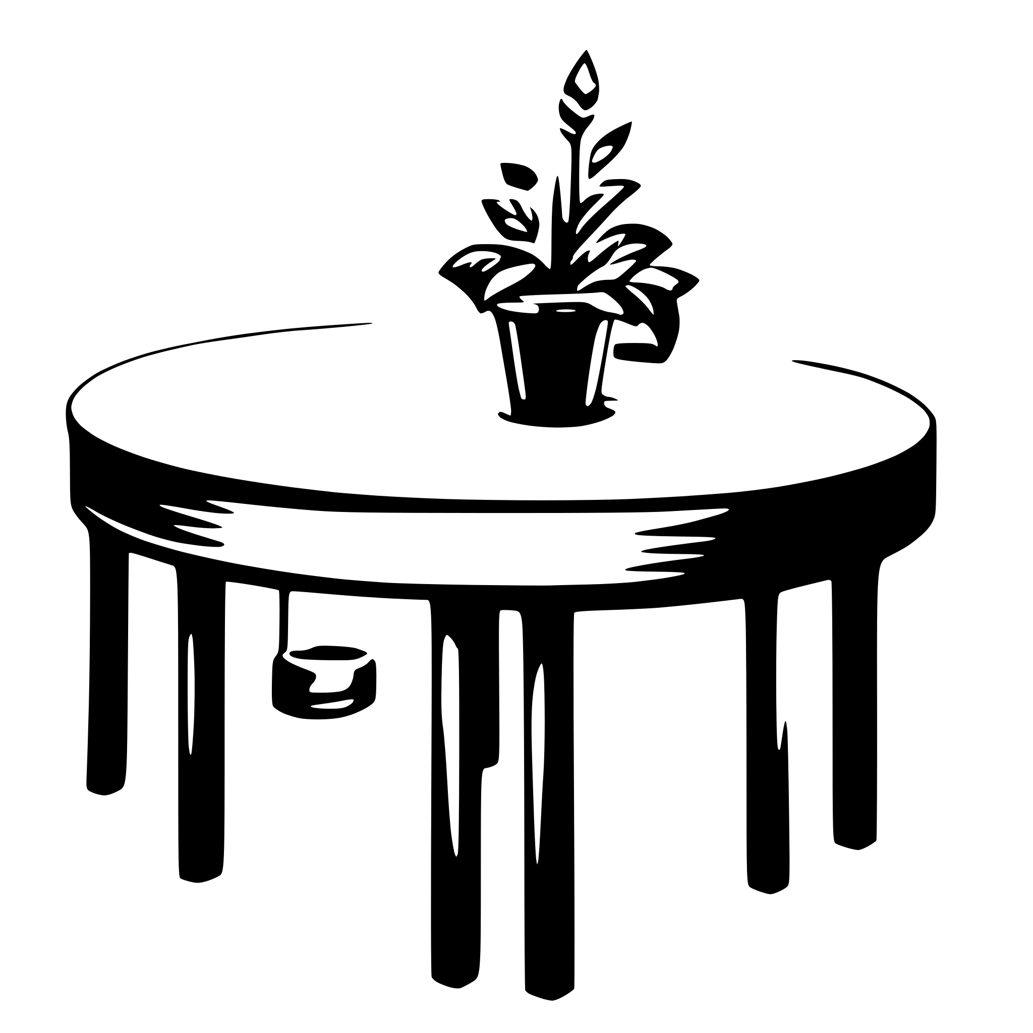 AI-generated SVG of a table