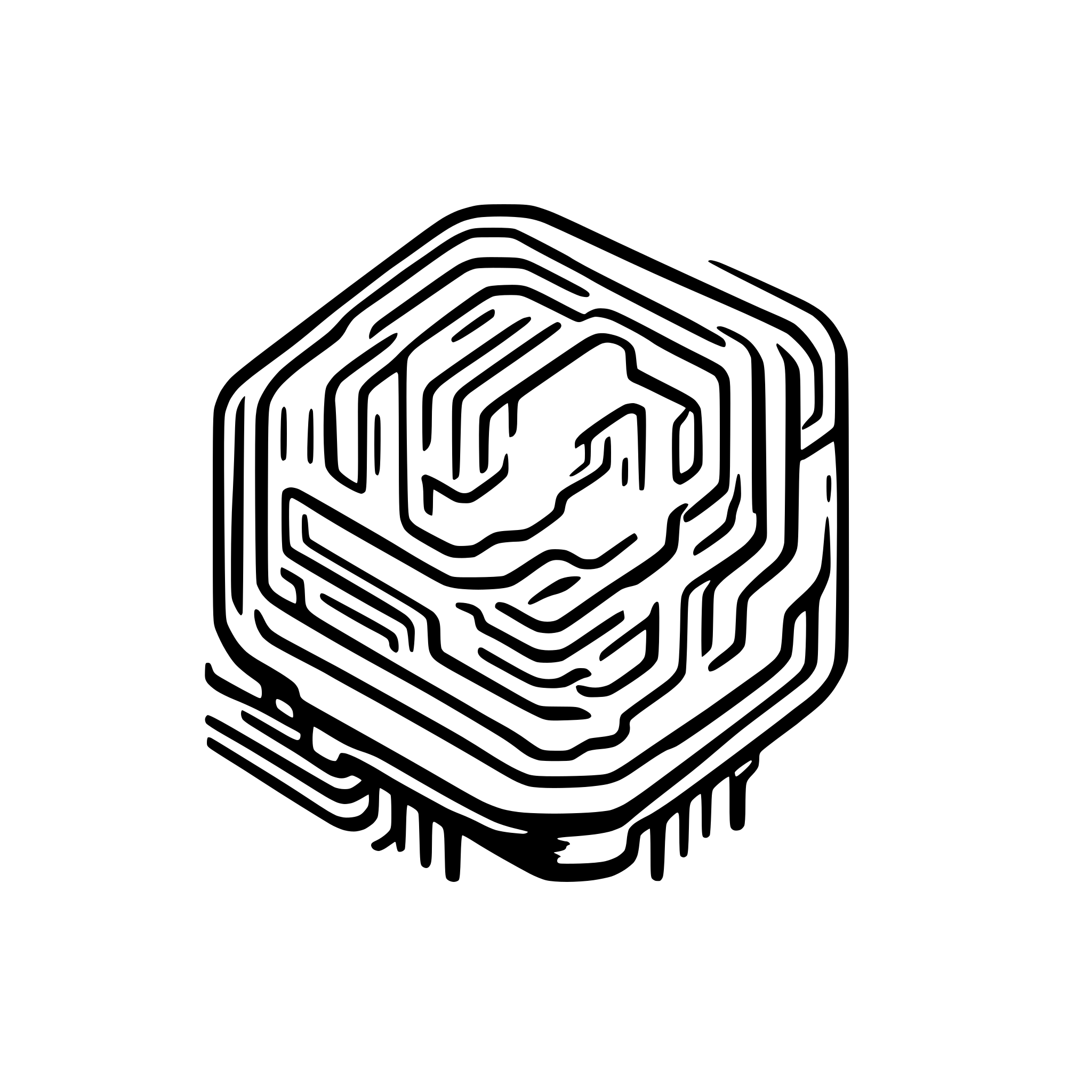 AI-generated SVG of a intricate rectangular microchip circuit