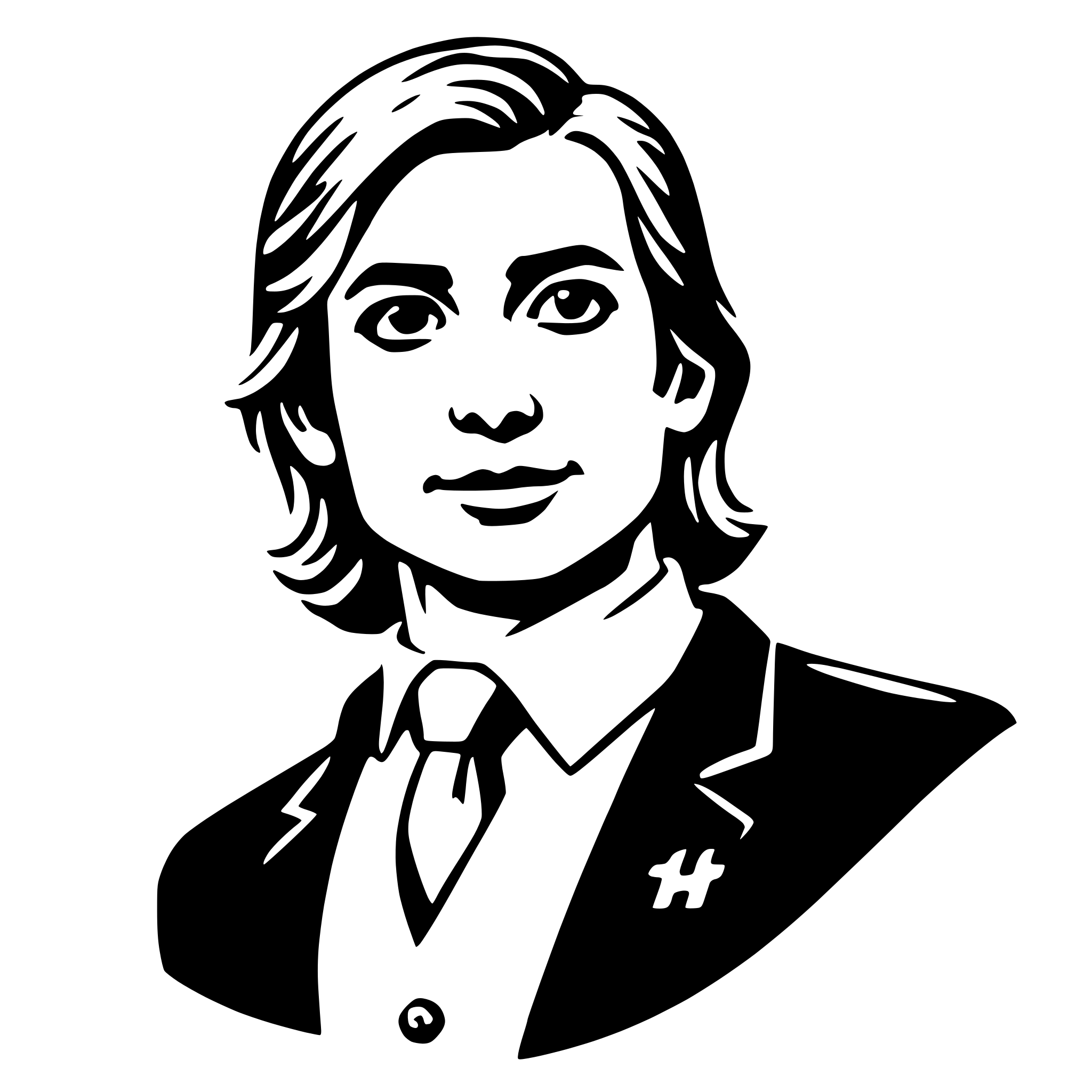 AI-generated SVG of a consultant