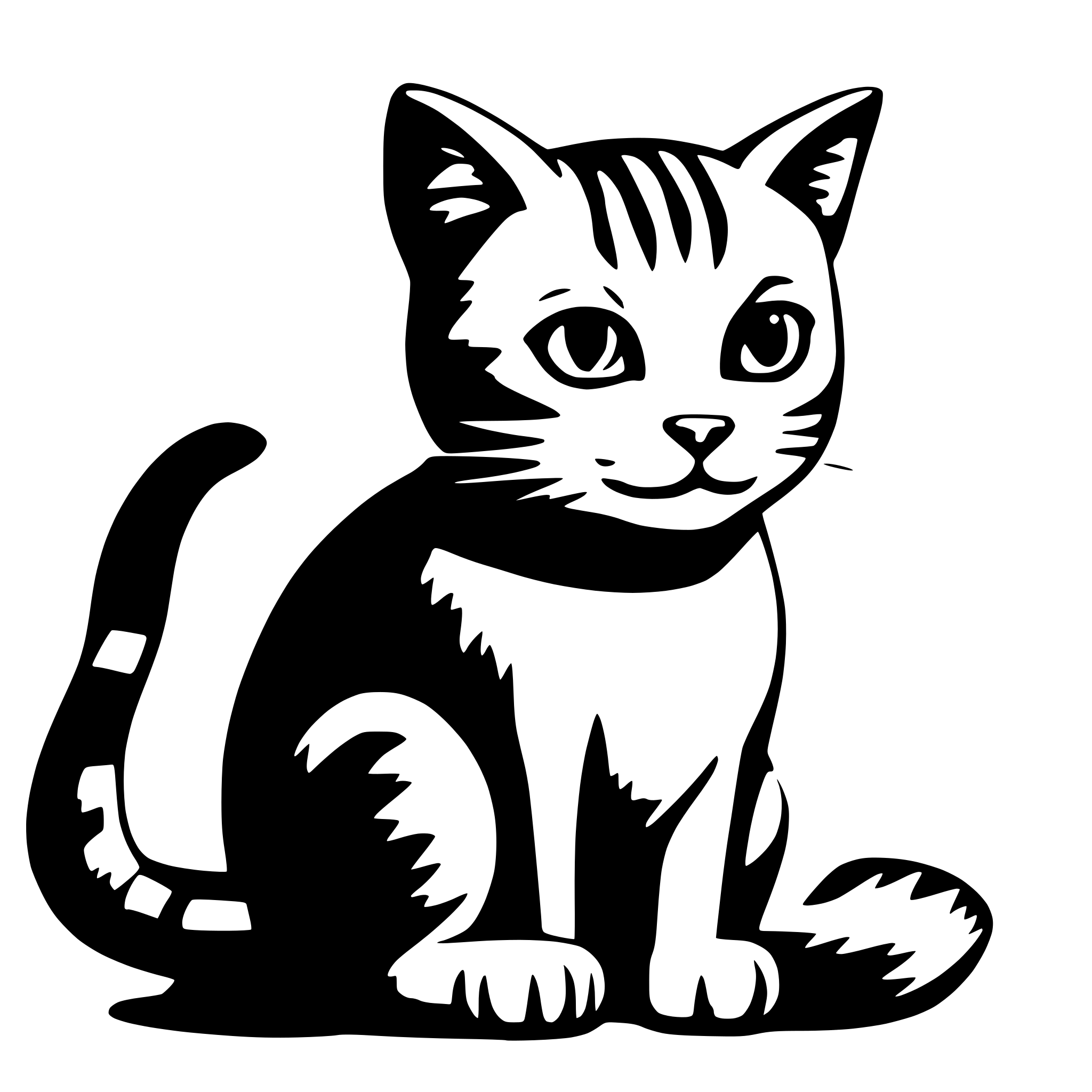 AI-generated SVG of 'cat'