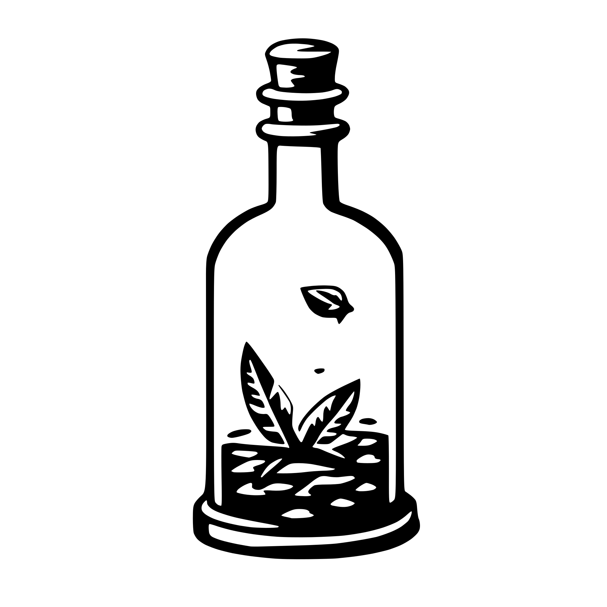 AI-generated SVG of a message in bottle