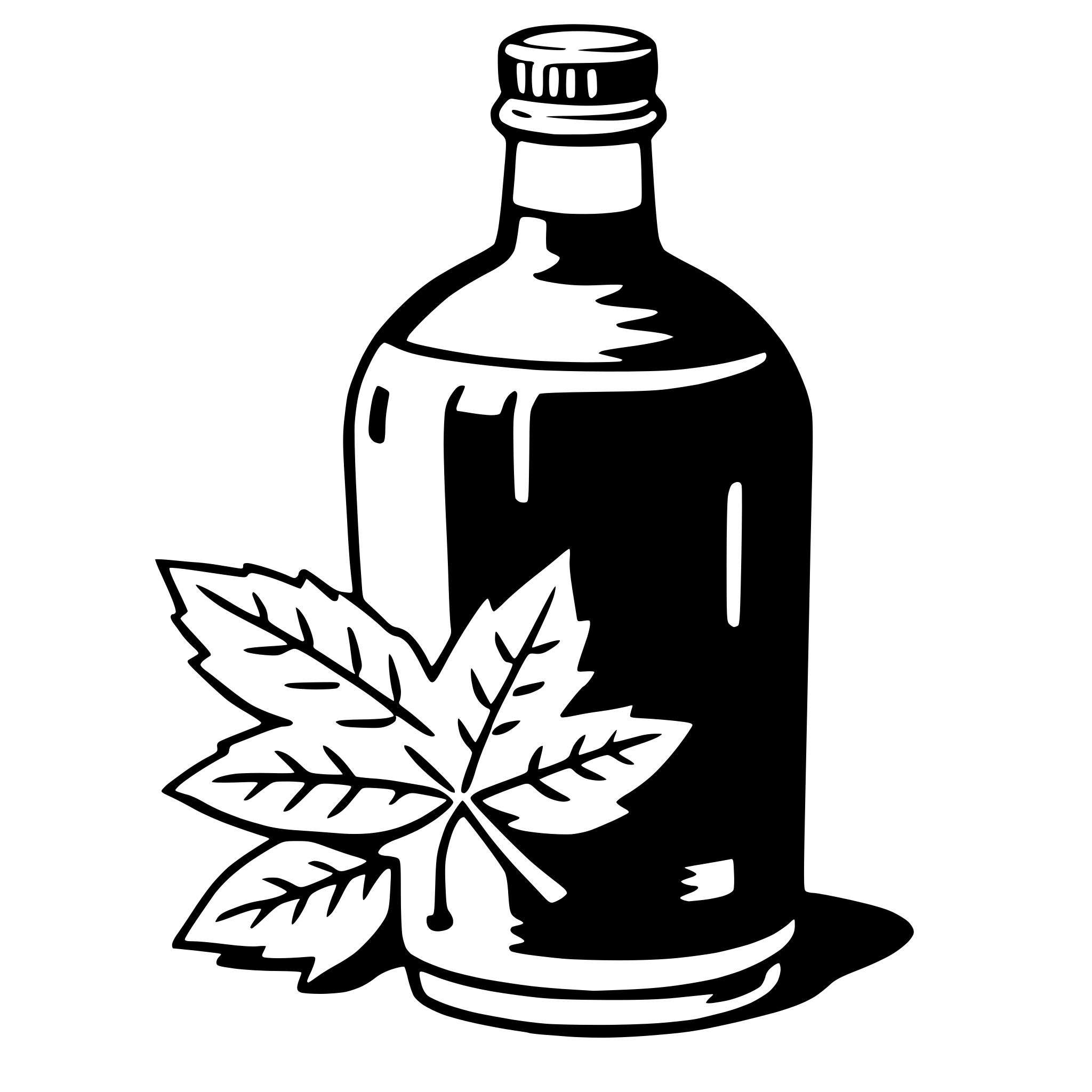 AI-generated SVG of a maple syrup