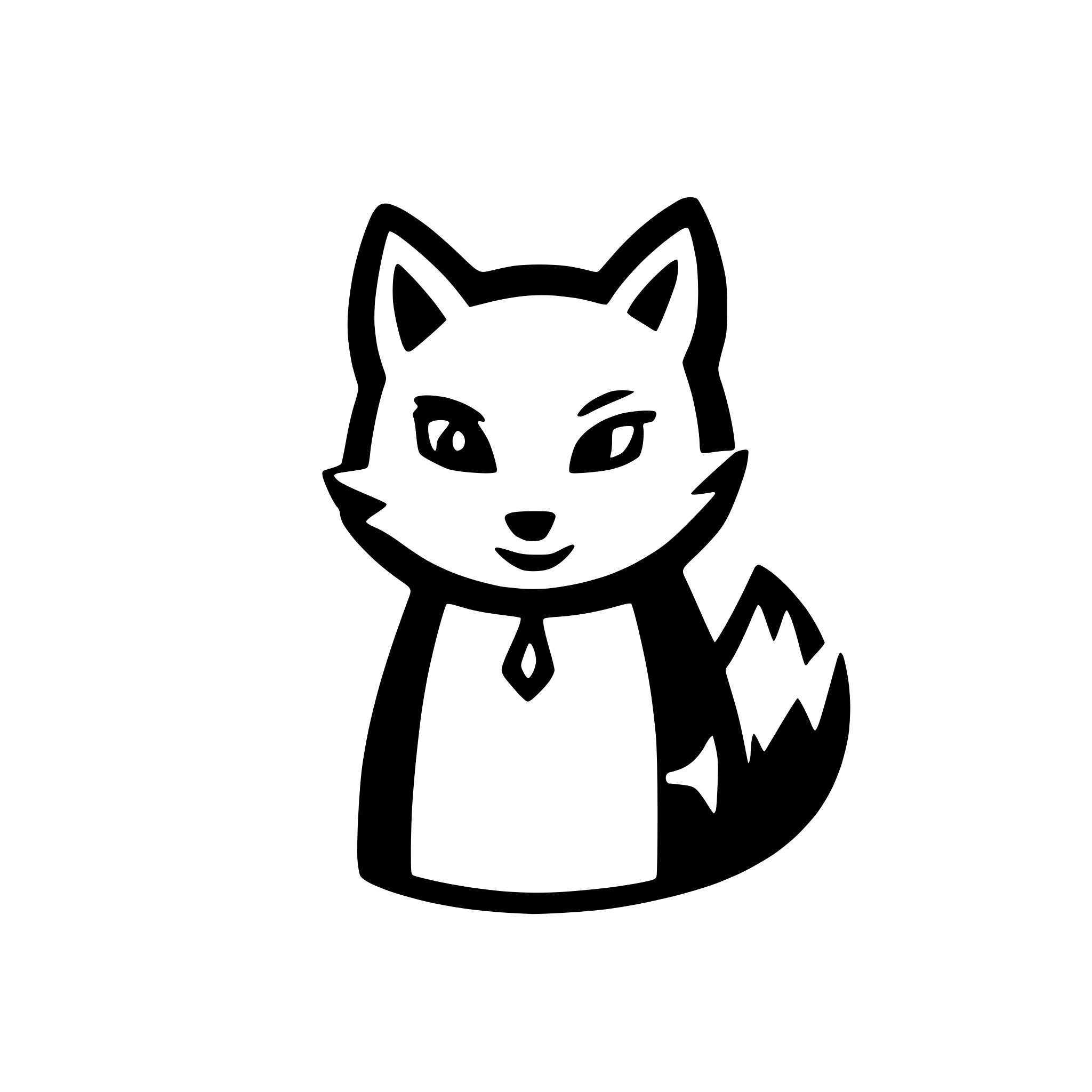 AI-generated SVG of a fox with flakes