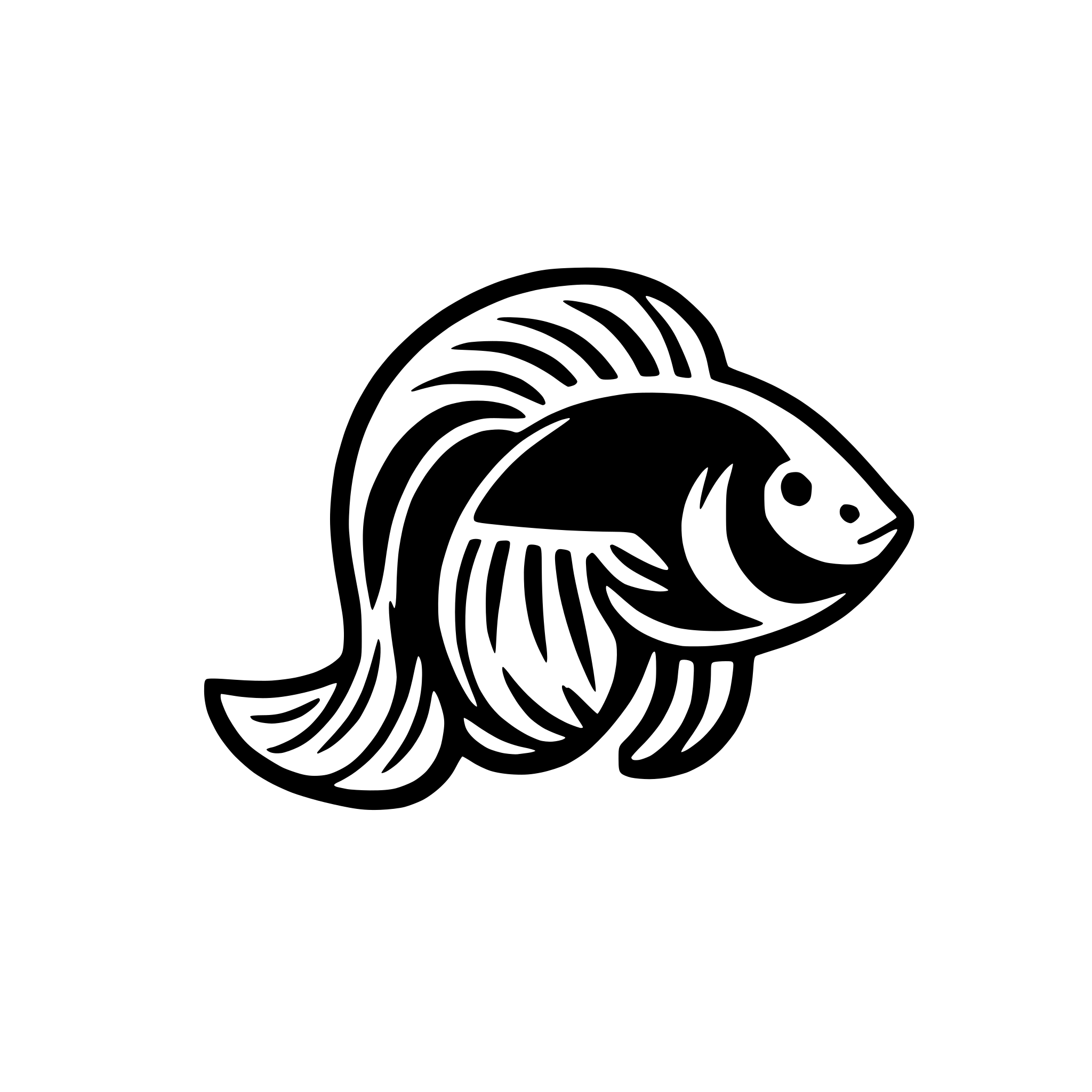 AI-generated SVG of a betta fish