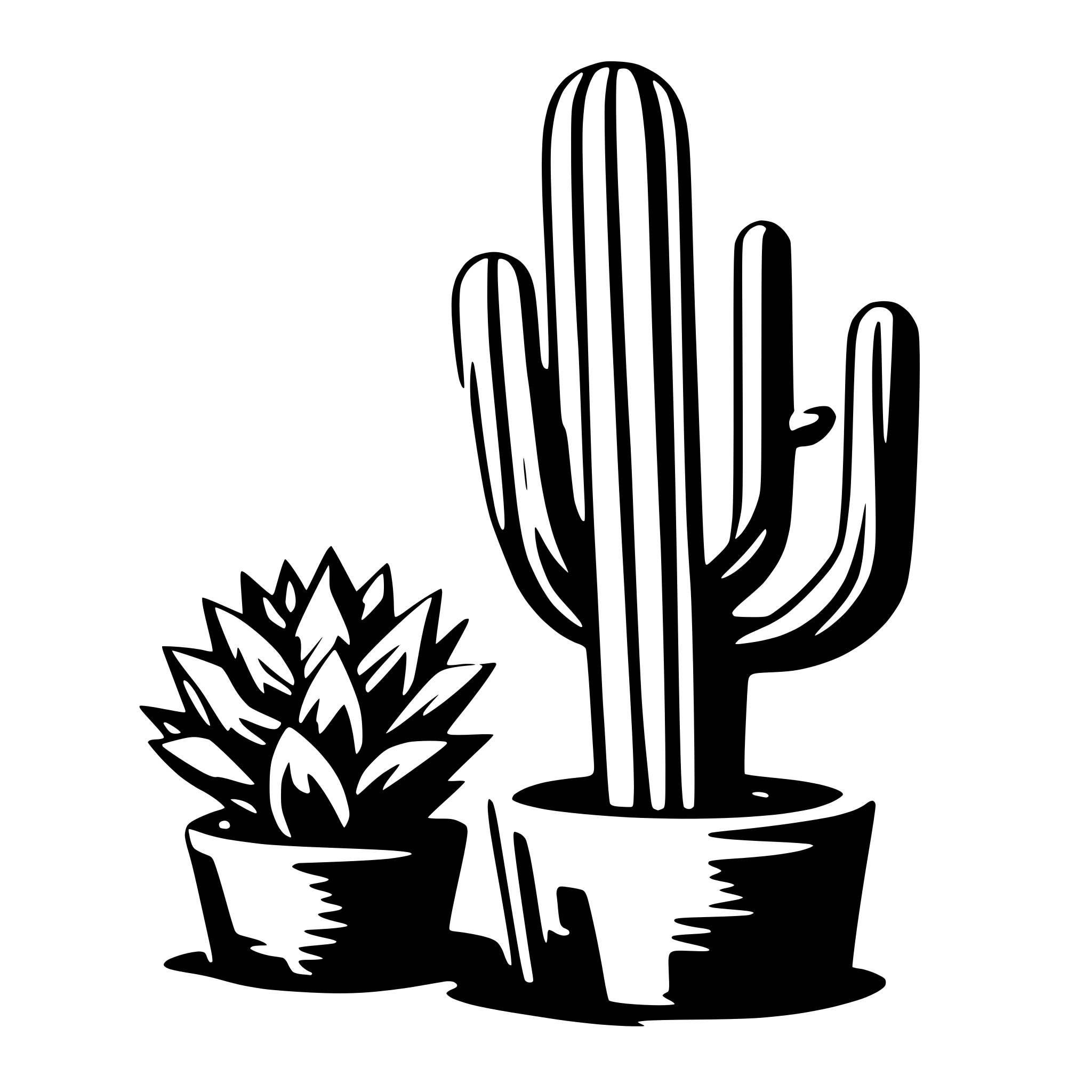 AI-generated SVG of a cactus